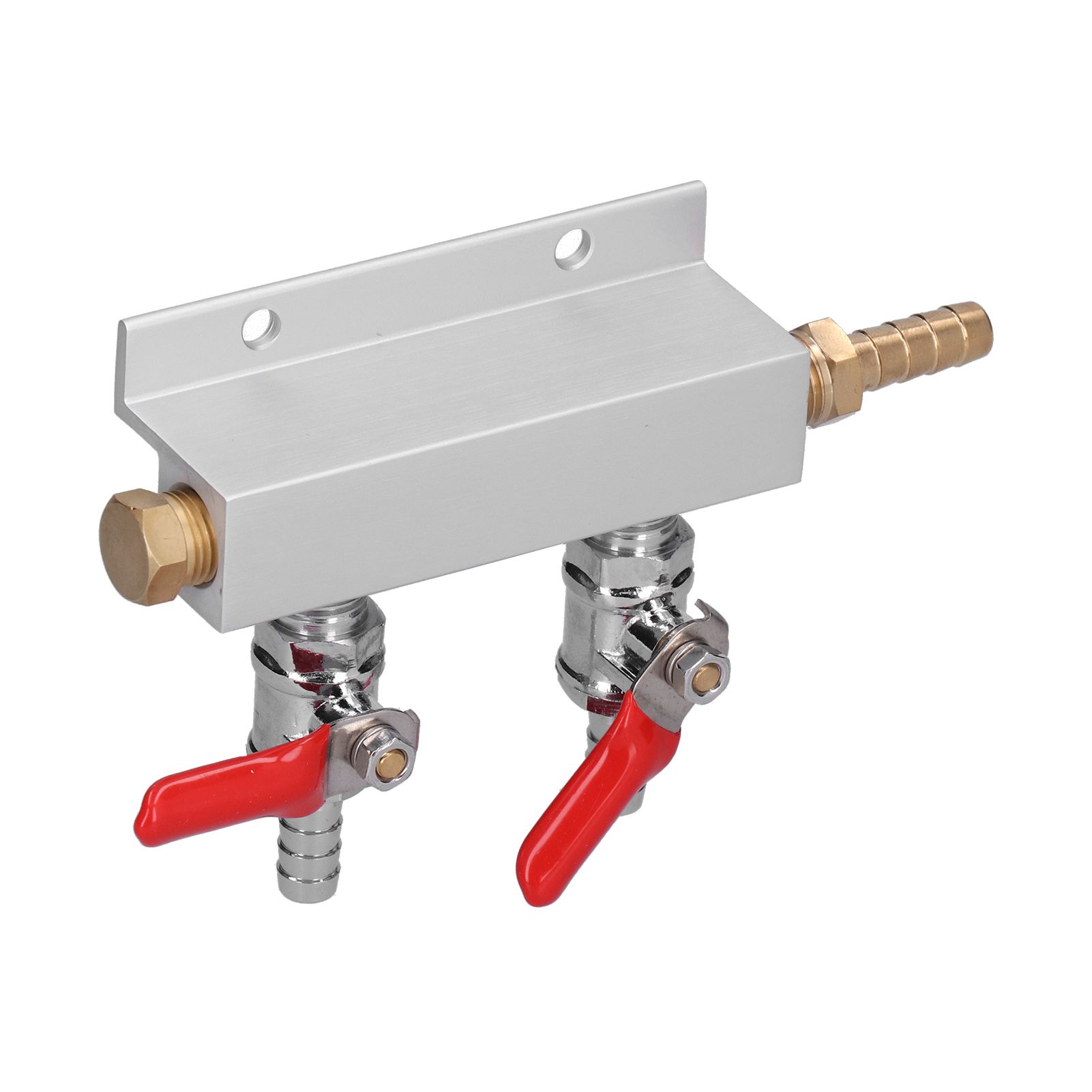 2 Way Gas Distribution CO2 Distributor Manifold With 5/16 Inch Beer Integrated view 4