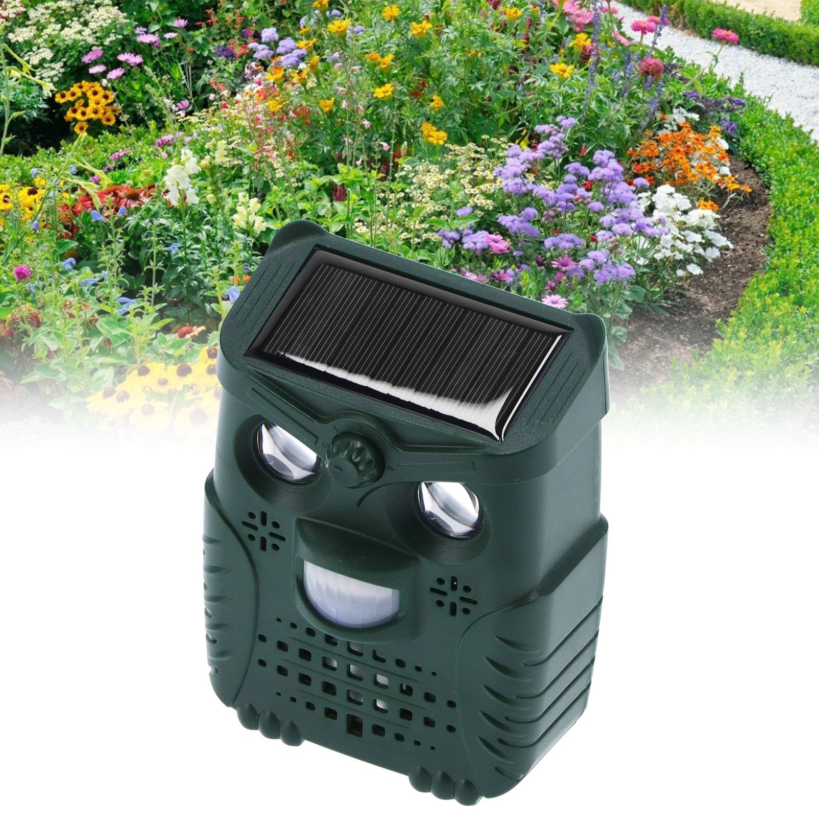 4‑Gears Solar Animal Repeller Ultrasonic Waterproof Mouse Repellent for Garden view 11