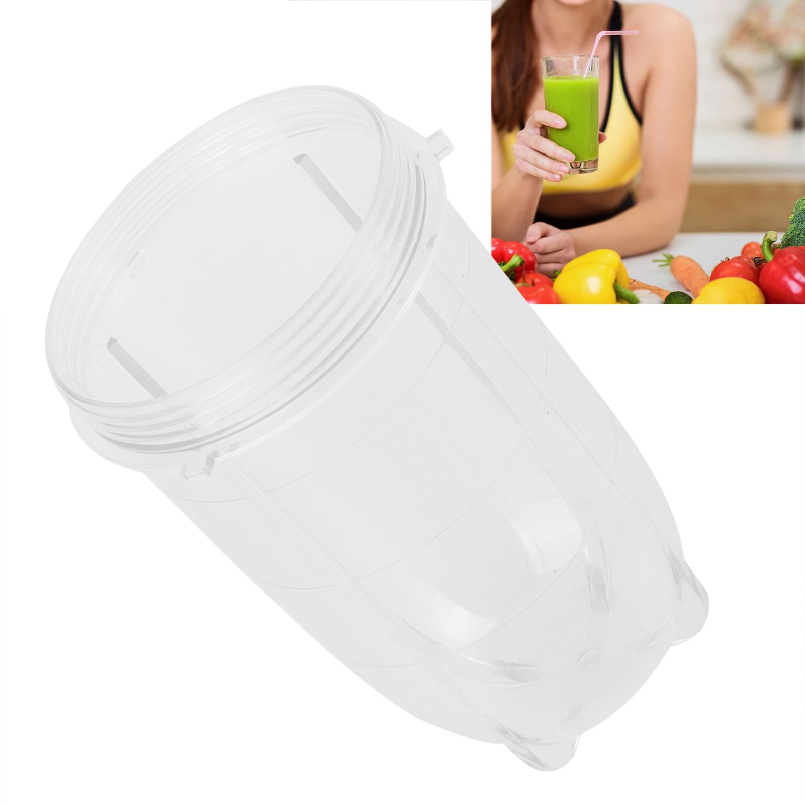 16Oz Tall Jar Cup Blender Cup Container Replacement Fit for MB-1001 250W Juicer view 12