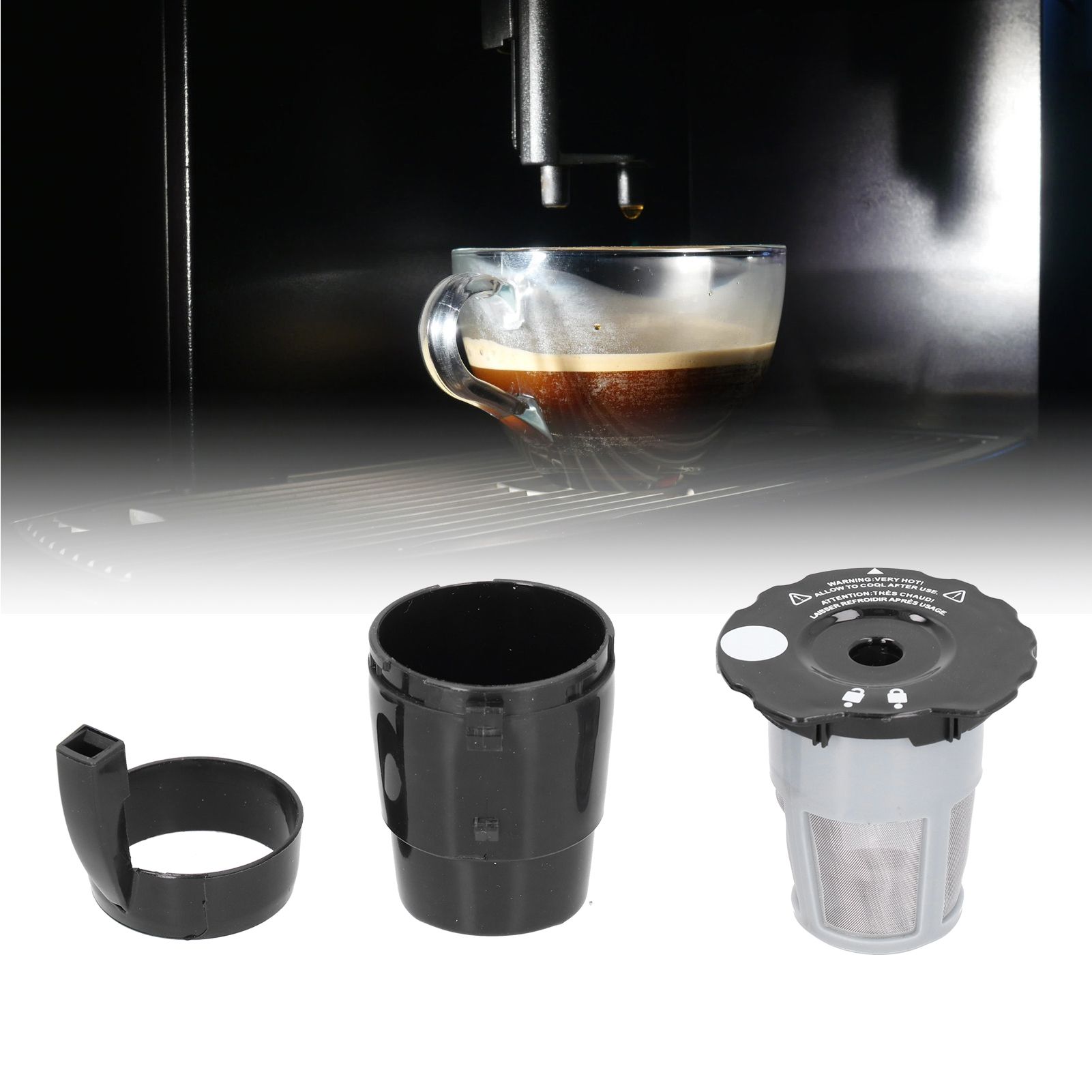 Reusable Refillable Coffee Capsule Filter Cup Replacement Accessories Fit for view 11