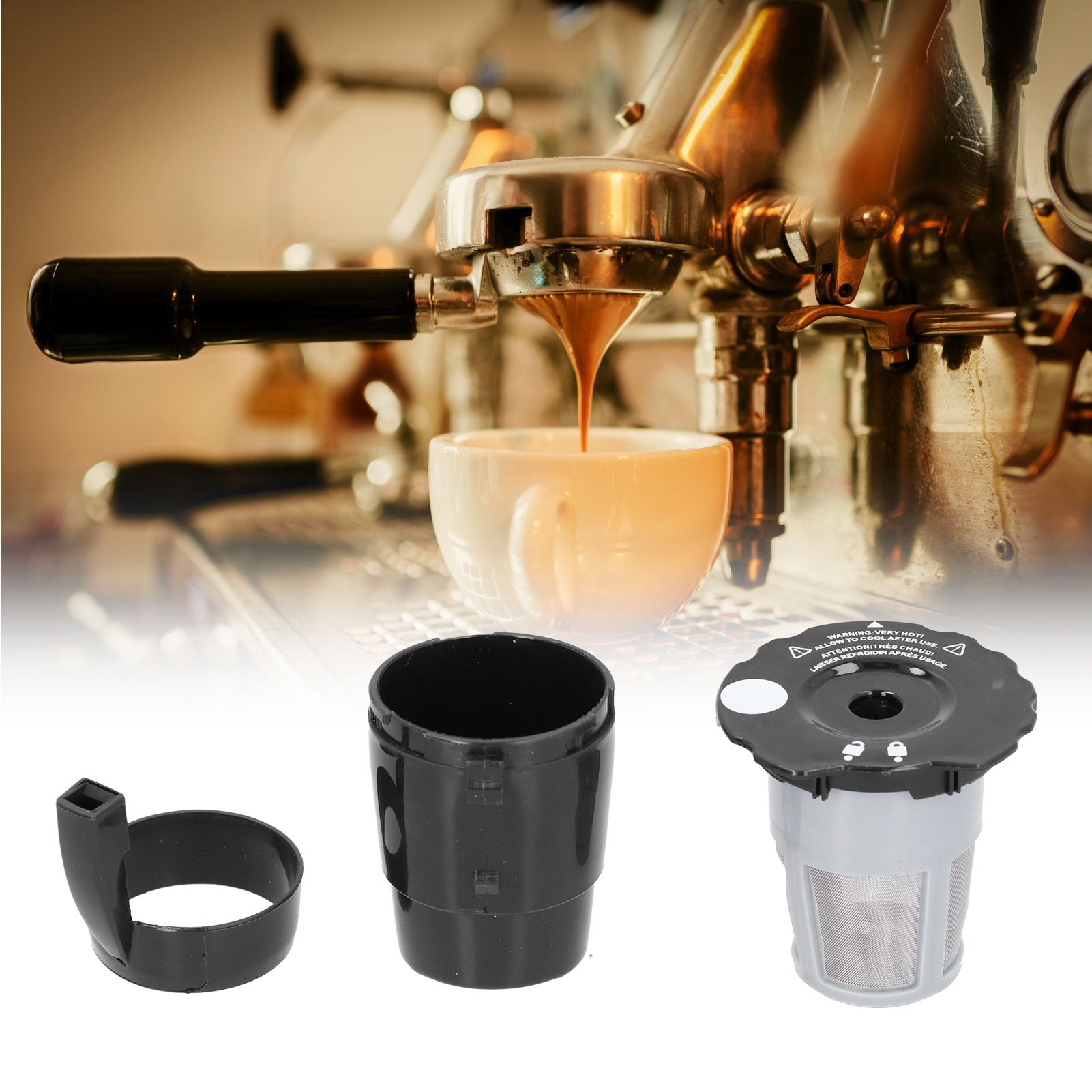Reusable Refillable Coffee Capsule Filter Cup Replacement Accessories Fit for view 12