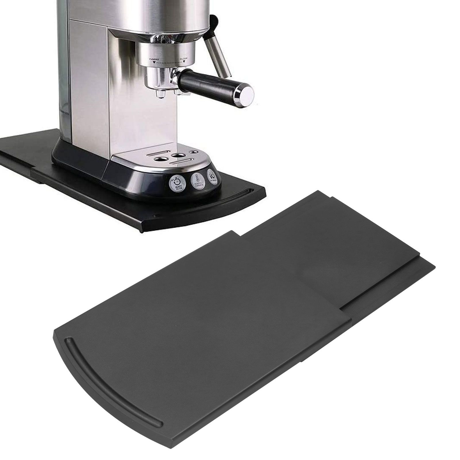 Sliding Coffee Maker Tray Mat Countertop Coffee Machine Appliance Moving view 11