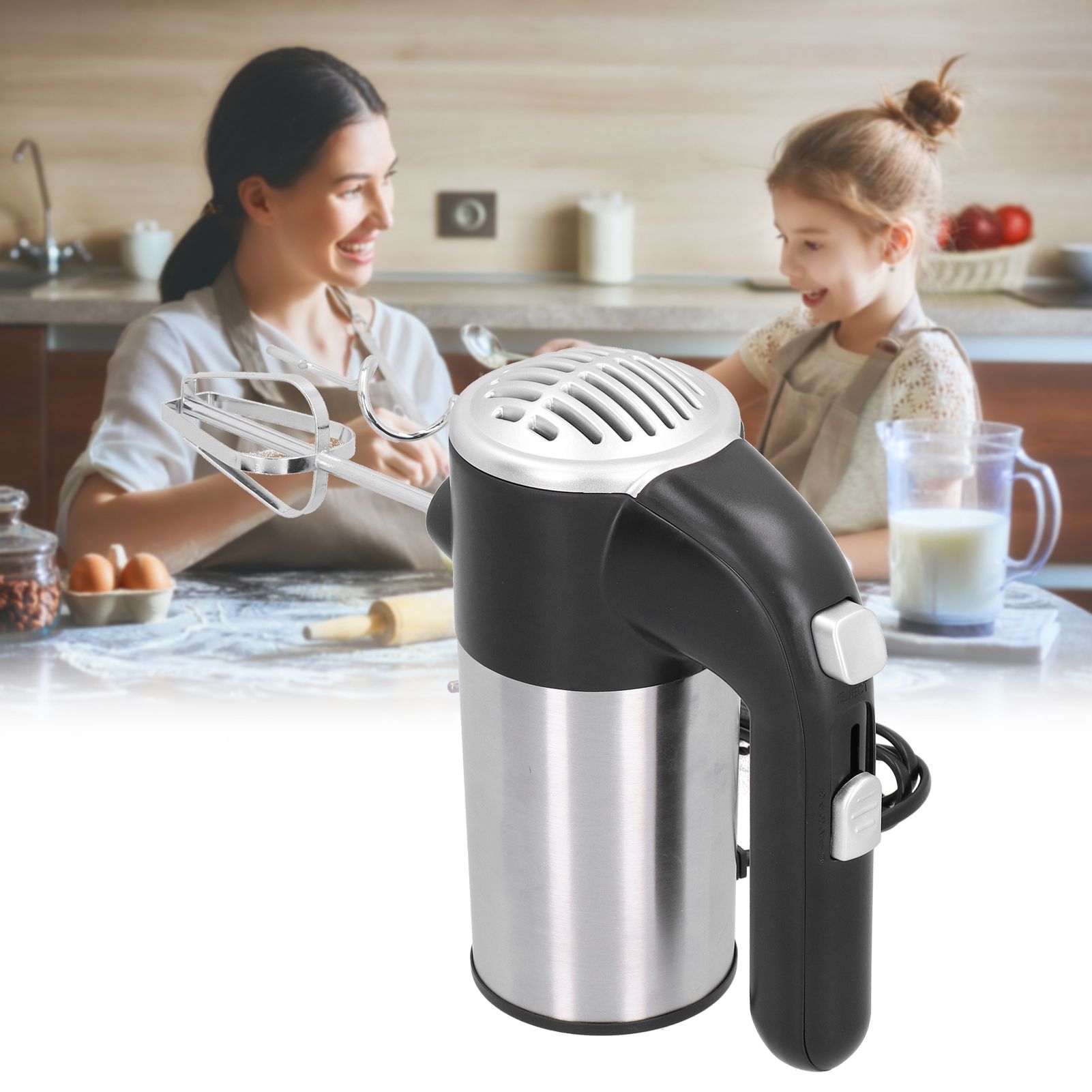 Mini Blender 150W Electric 5 Speeds Adjustable Household Handheld Egg Beater view 12