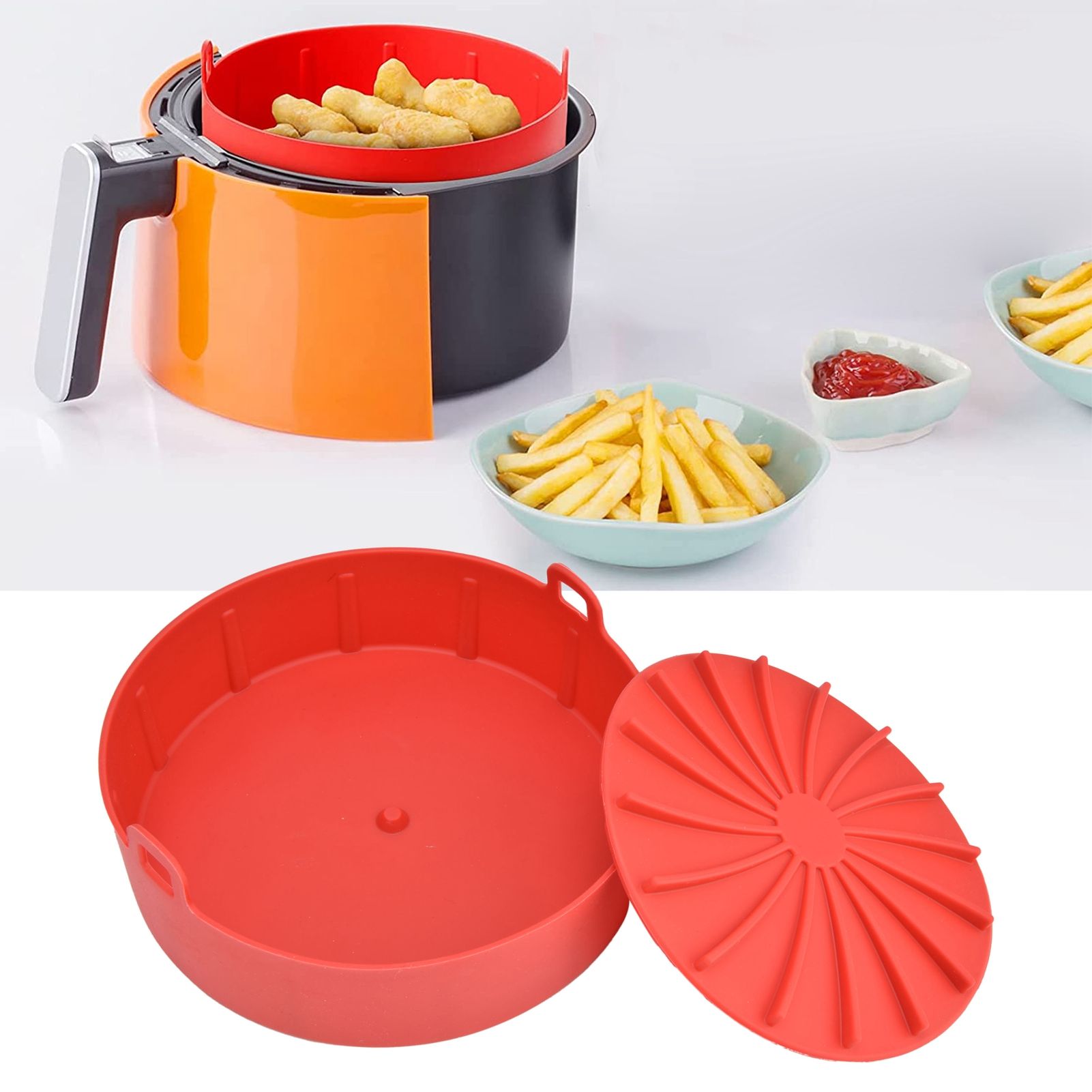 Fryer Silicone Pot Basket Liner Replacement for More Than 7.5in Fryer view 11