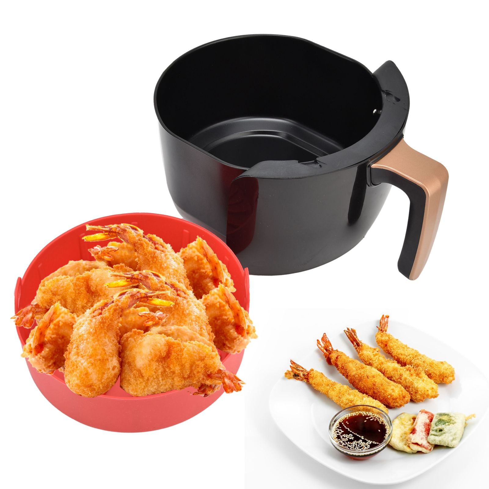 Fryer Silicone Pot Basket Liner Replacement for More Than 7.5in Fryer view 12