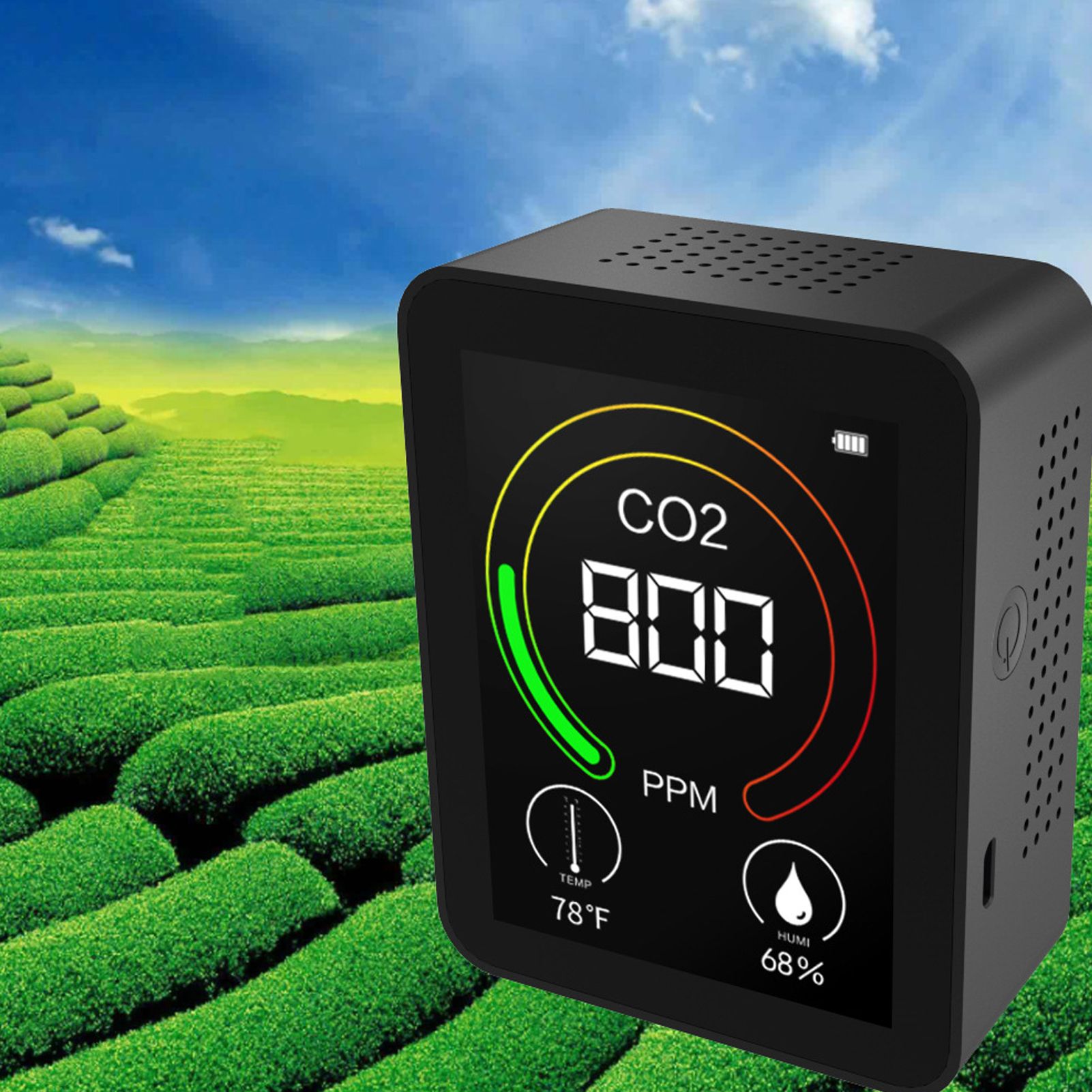 Air Quality Detector Digital USB Charging Carbon Dioxide Monitor Temperature view 12