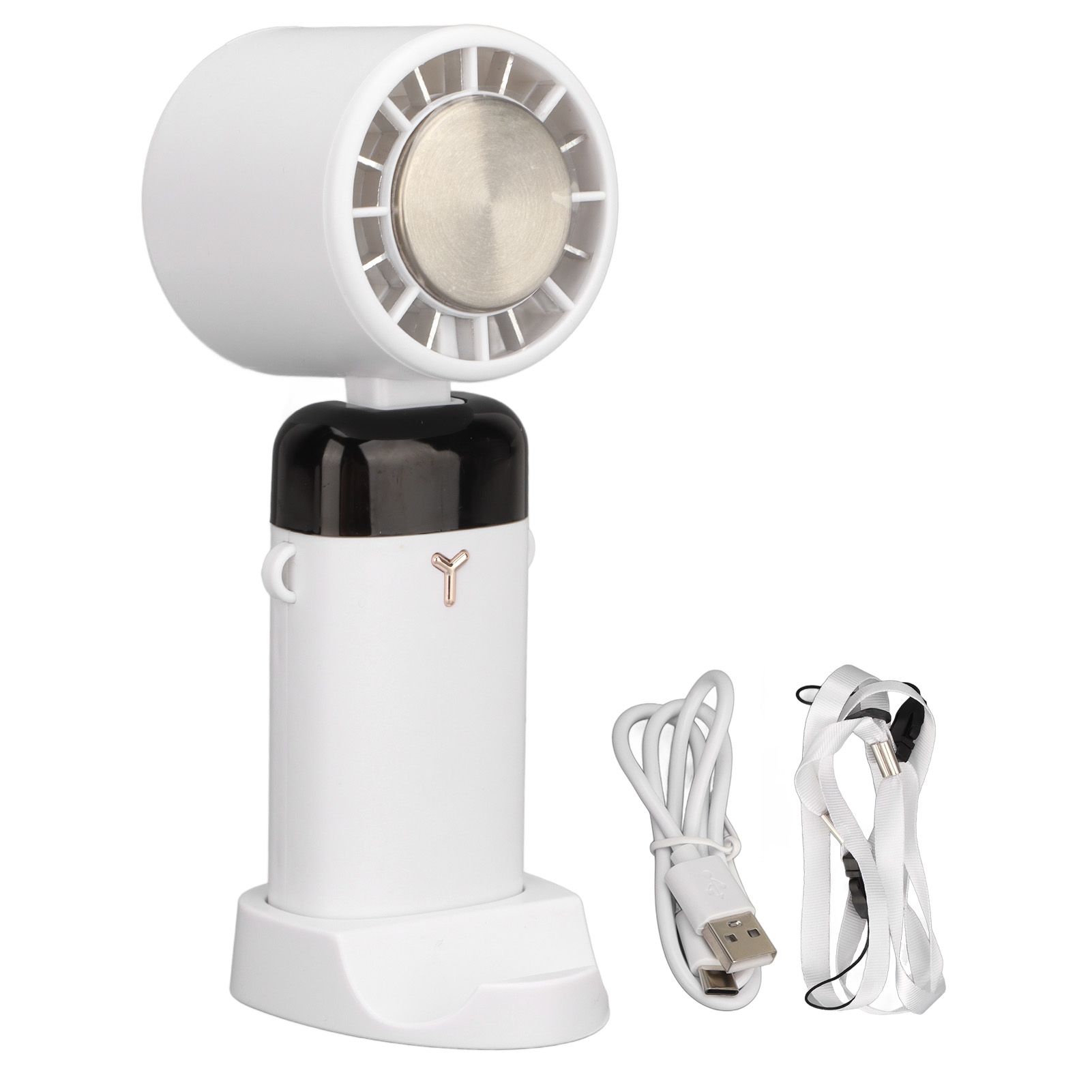 Handheld Fan Quiet Foldable Brushless Motor Digital Display 3600mah 3 Speed view 3