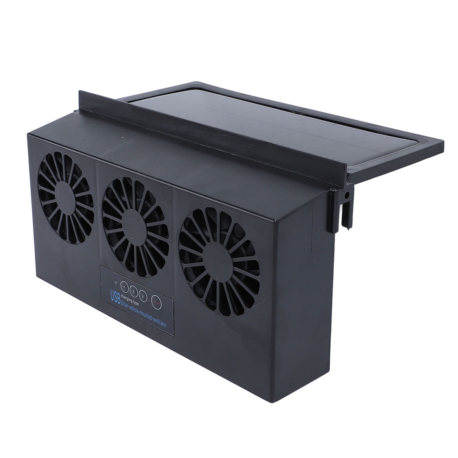 Solar Powered Car Exhaust Fan 3 Heads Odor Removal Multifunctional Air view 11
