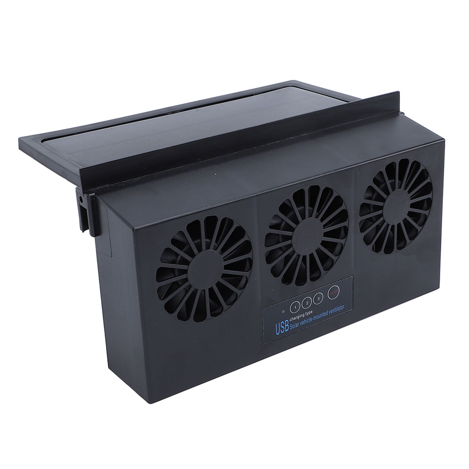 Solar Powered Car Exhaust Fan 3 Heads Odor Removal Multifunctional Air view 12