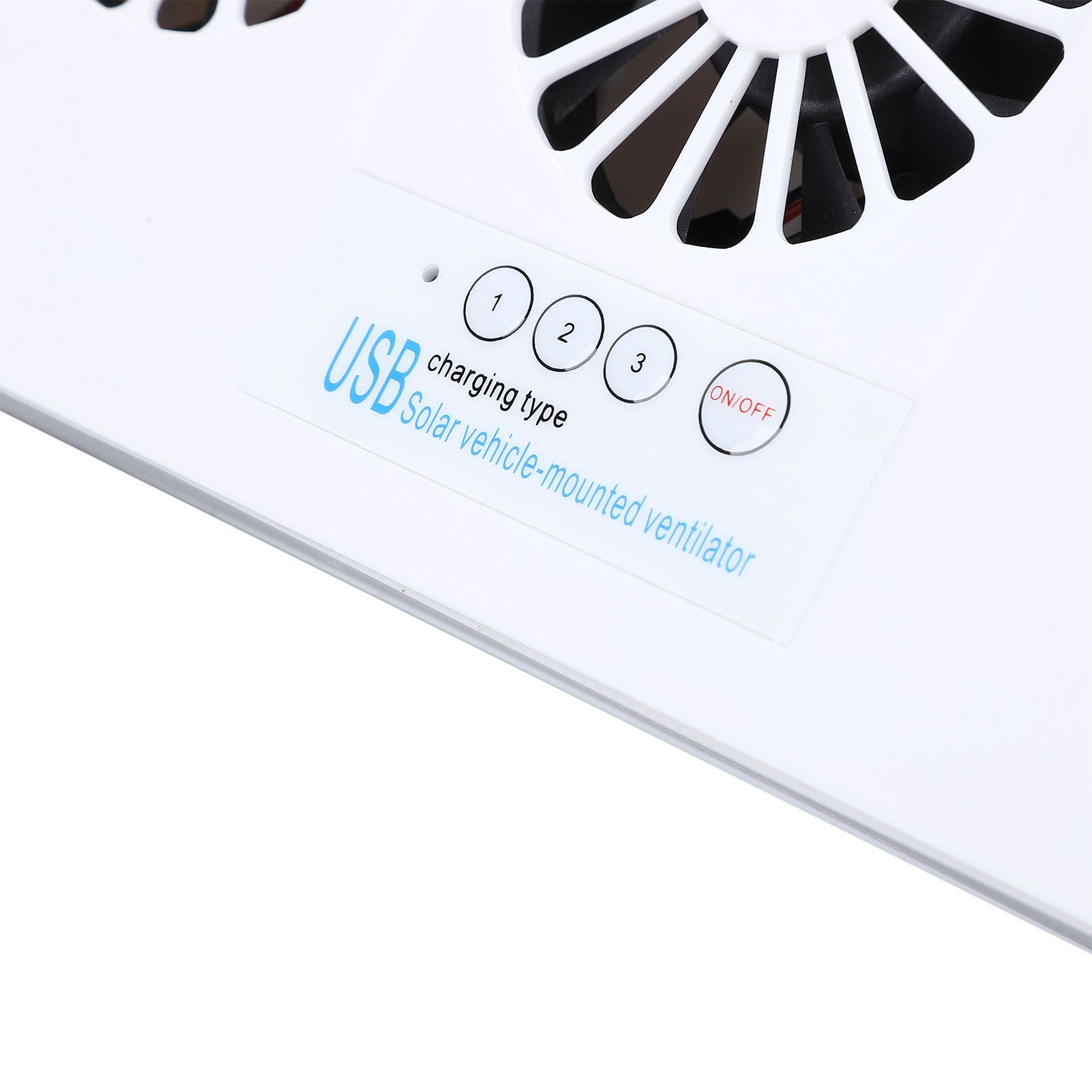 Solar Powered Car Exhaust Fan 3 Heads Odor Removal Multifunctional Air view 5