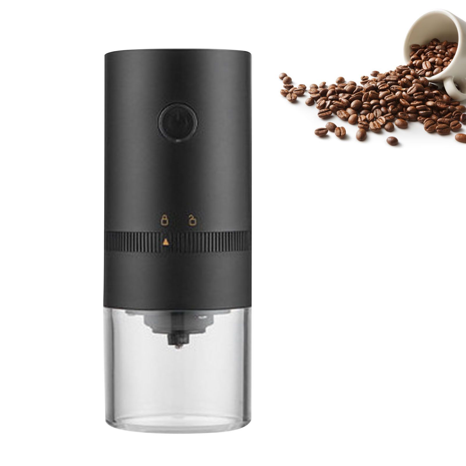 Portable Electric Coffee Grinder USB Rechargeable Adjustable Coarseness Quiet view 8
