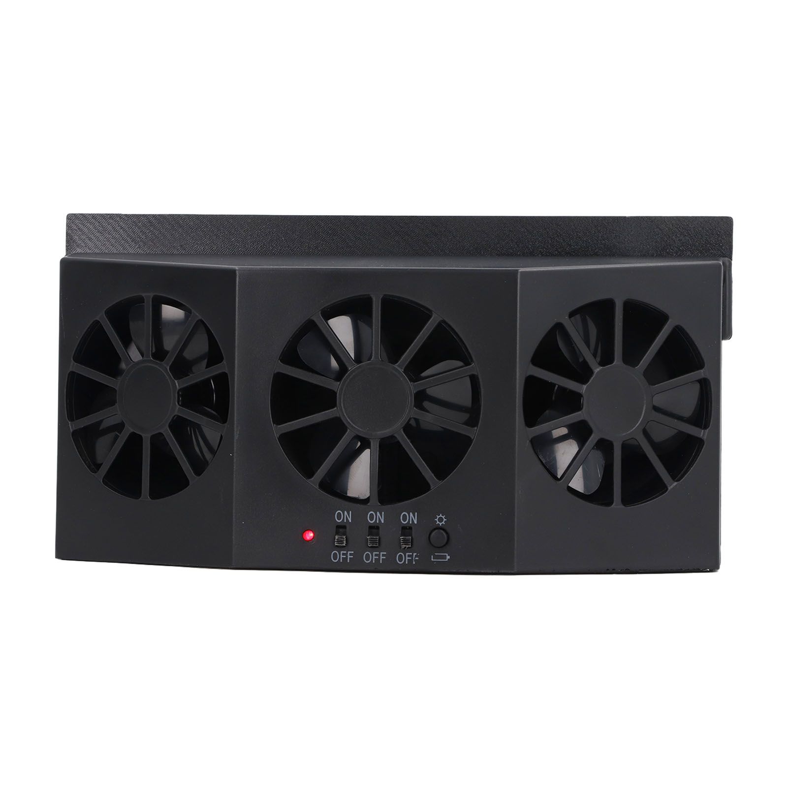 Car Exhaust Fan Solar Powered Air Circulating Fan Car Window Vent Fan for Odor view 9