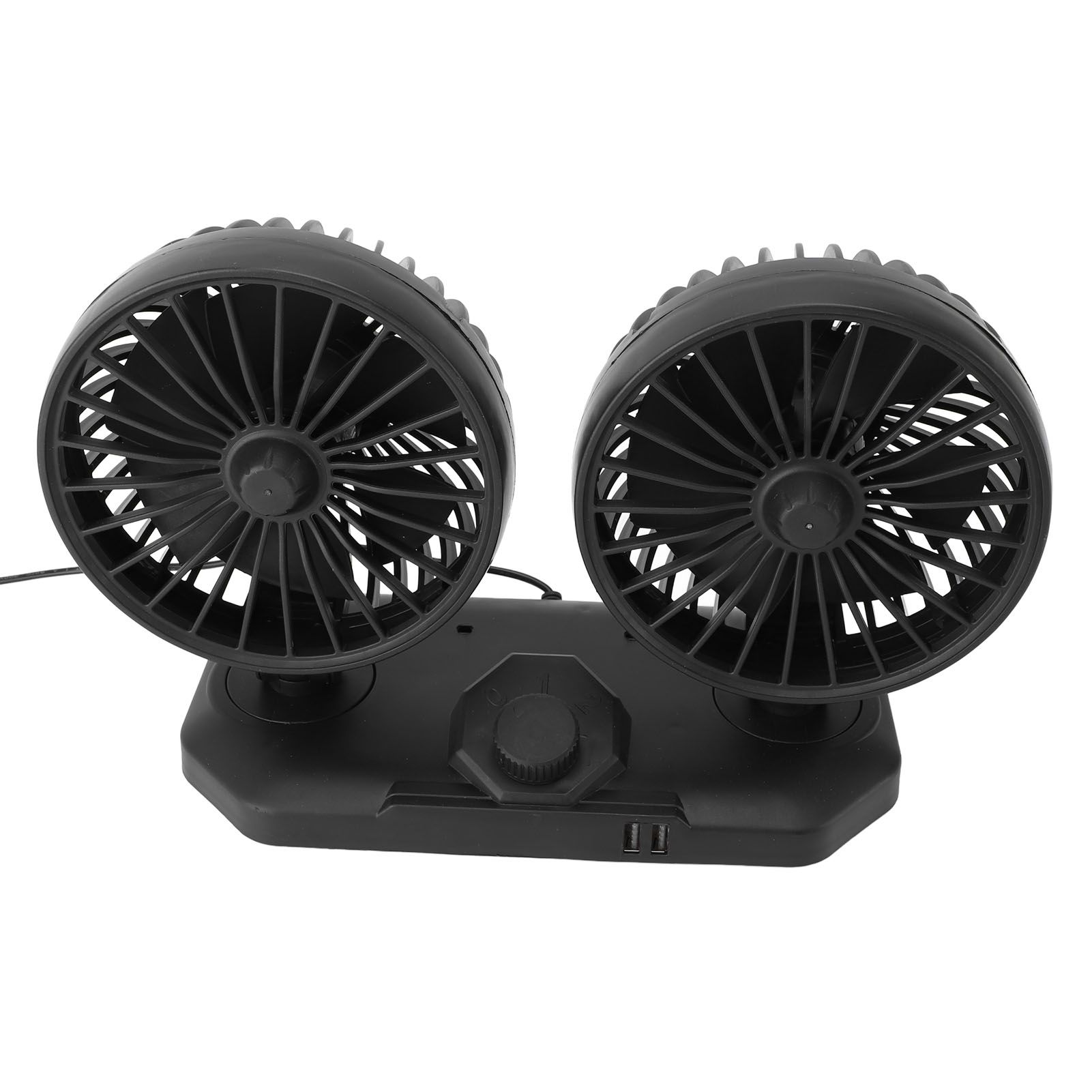 Dual Head Car Cooler Fan Powerful Cooling Ultra Silent USB Fan 360 Degree view 11