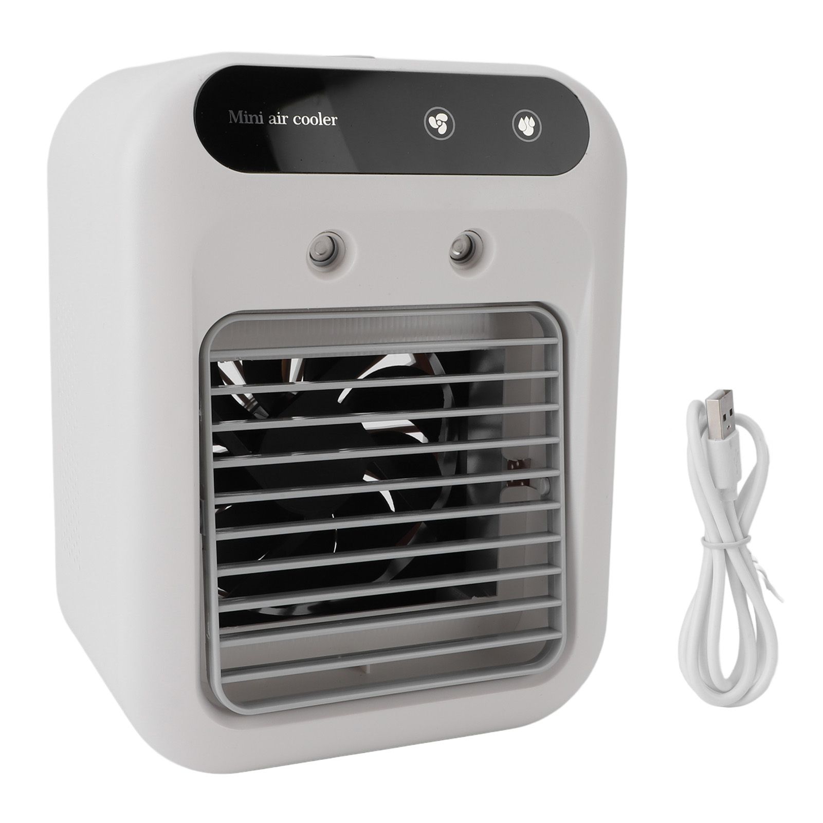 Portable Air Conditioner Fan USB Air Cooler Spraying Humidification Desktop view 3