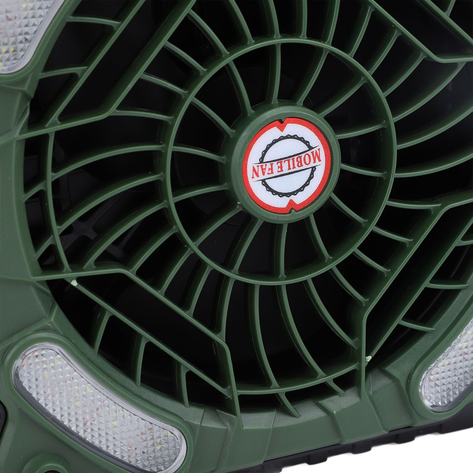 Solar Powered Camping Fan Strong Wind USB Rechargeable Battery Operated view 5