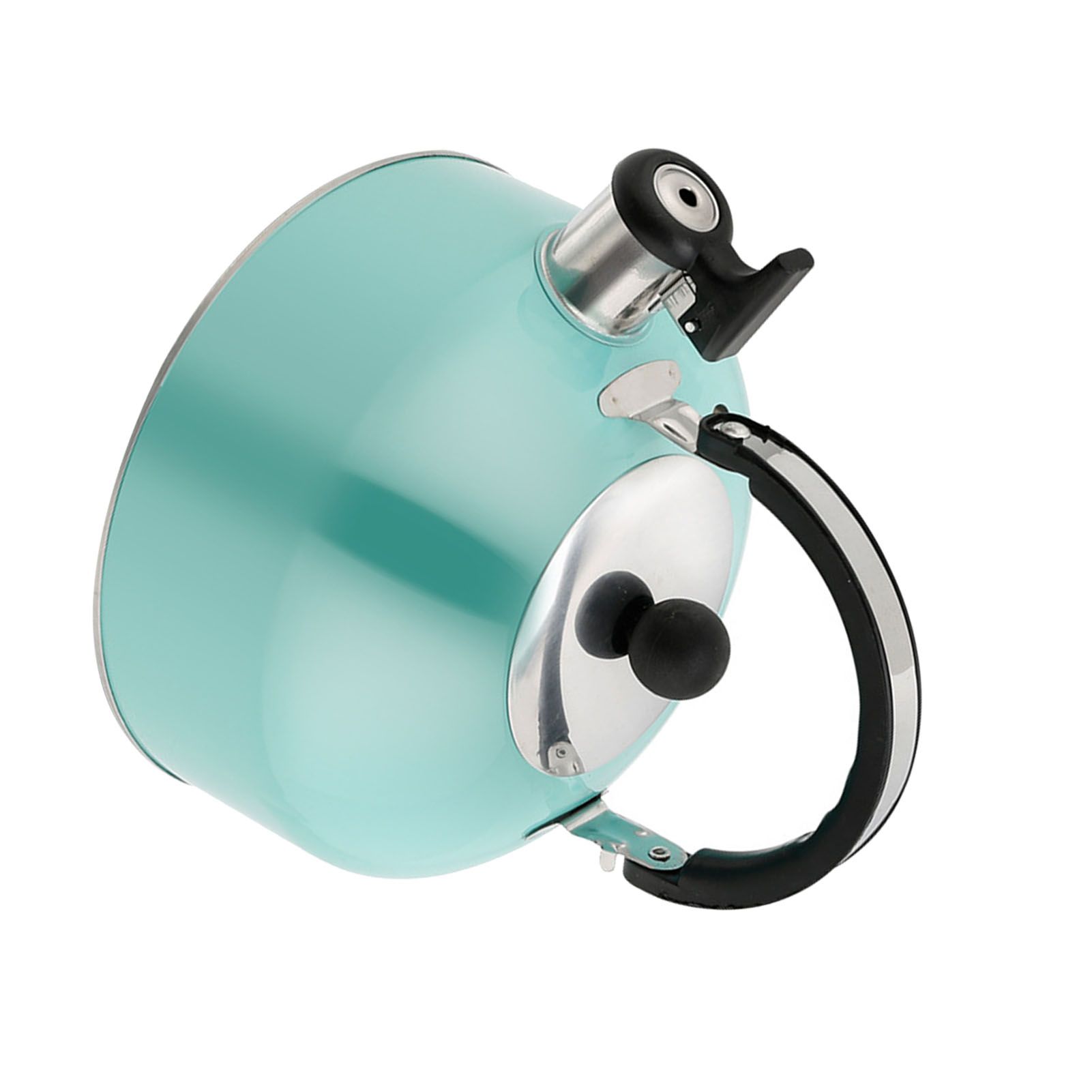 Whistling Tea Kettle Flat Bottom Stainless Steel Teapot for Stovetop Induction view 2