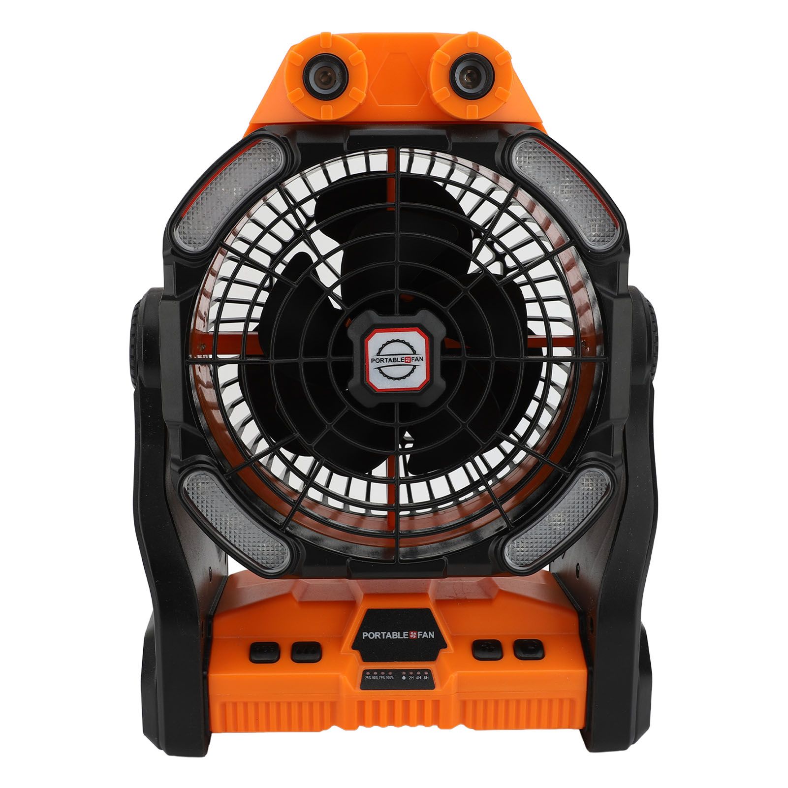 Camping Fan Rechargeable 10400mAh Timing 7 Light Modes Dual Blades Dual Motor view 4