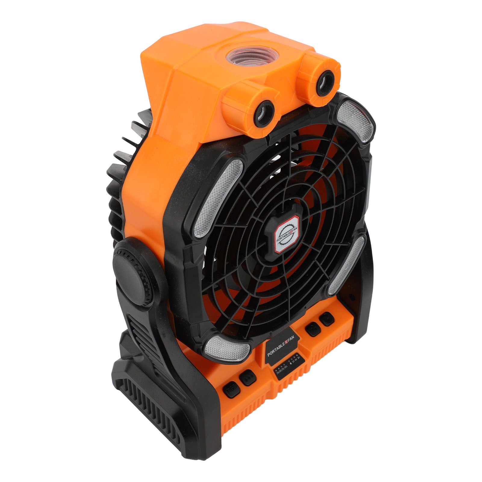 Camping Fan Rechargeable 10400mAh Timing 7 Light Modes Dual Blades Dual Motor view 12
