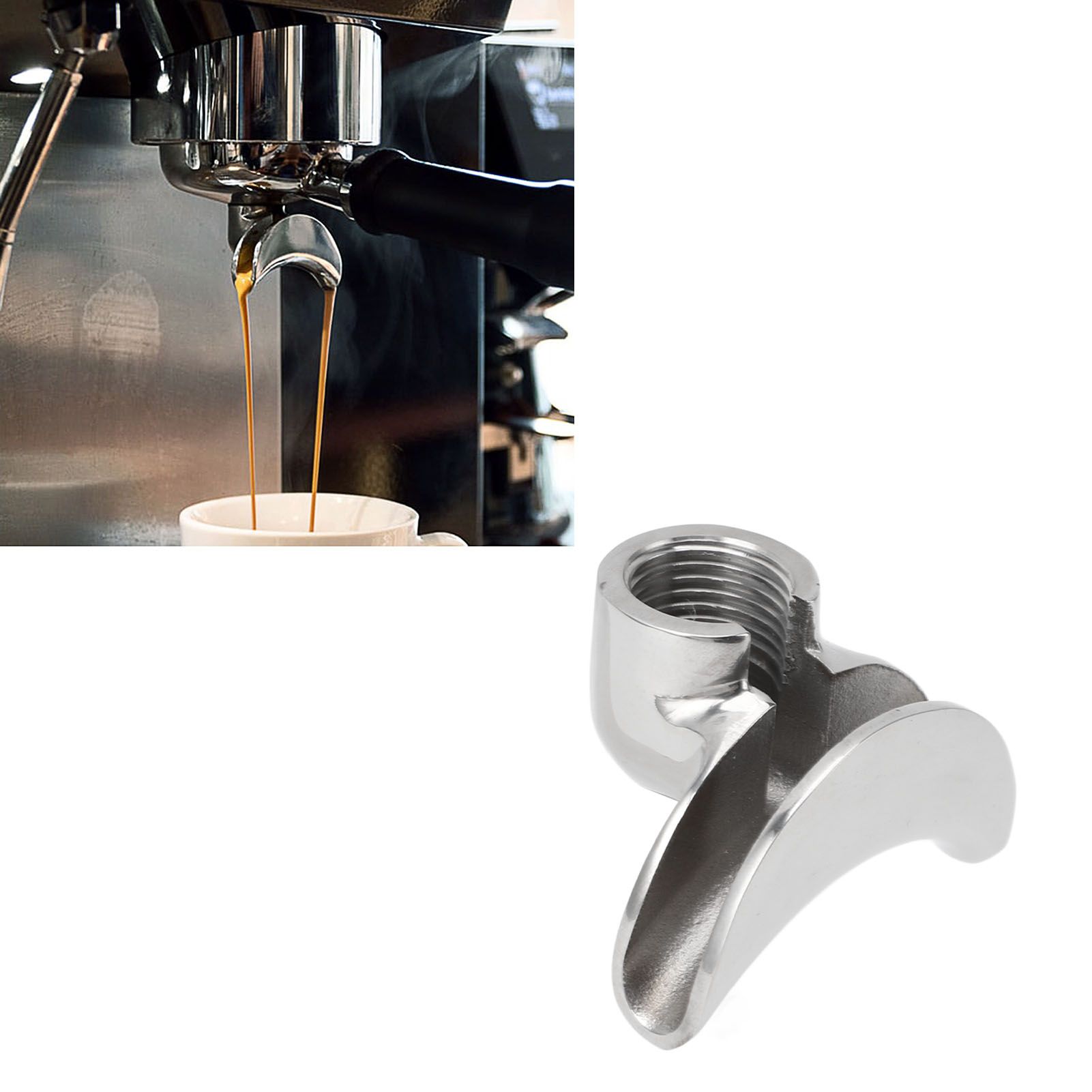 Stainless Steel Portafilter Spout Replacement for Expobar Semi Automatic view 11