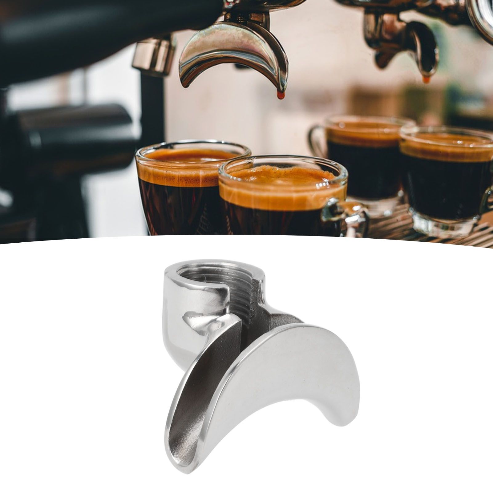 Stainless Steel Portafilter Spout Replacement for Expobar Semi Automatic view 12