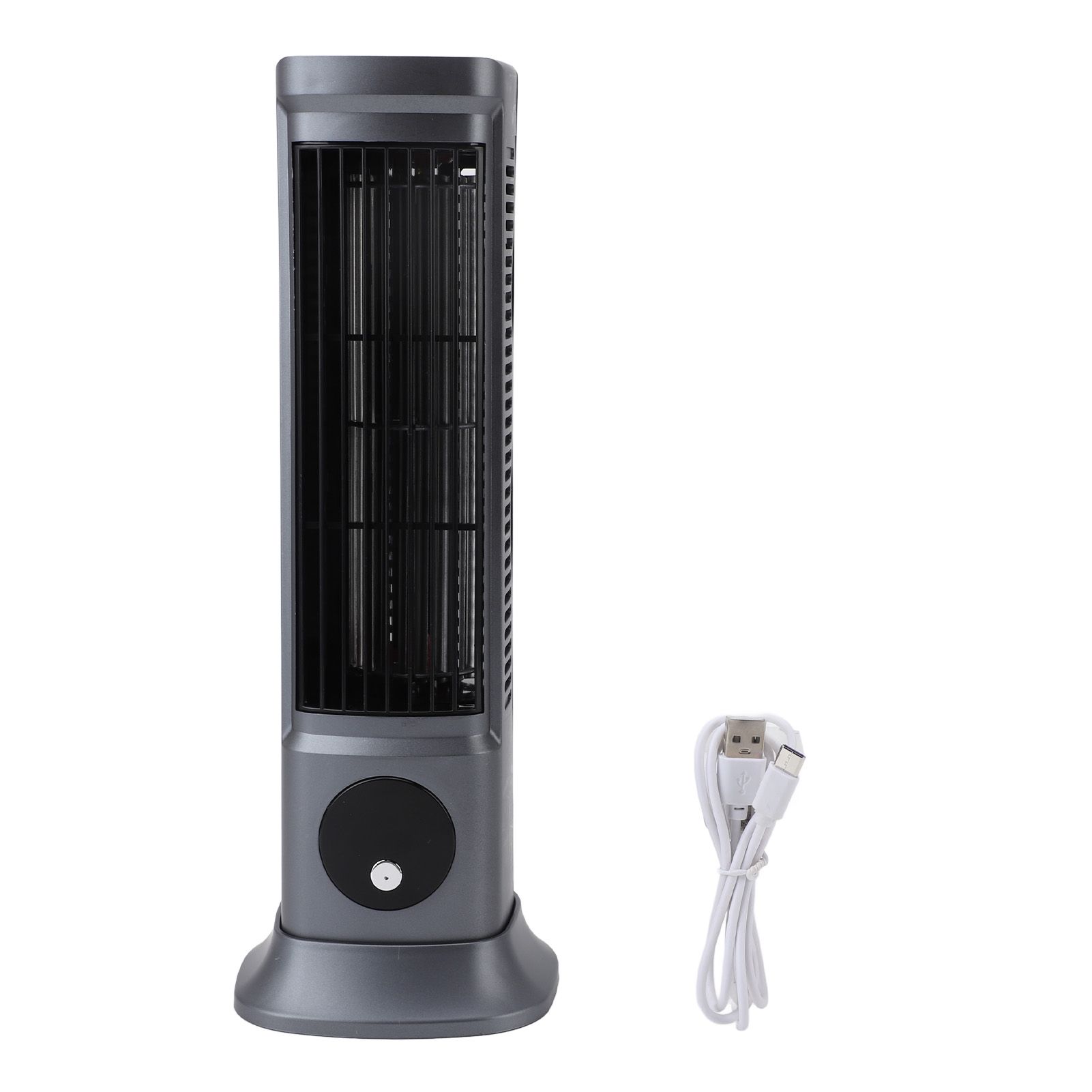 Bladeless Tower Fan Professional Quiet 3 Speeds USB Desktop Vertical Table Fan view 3