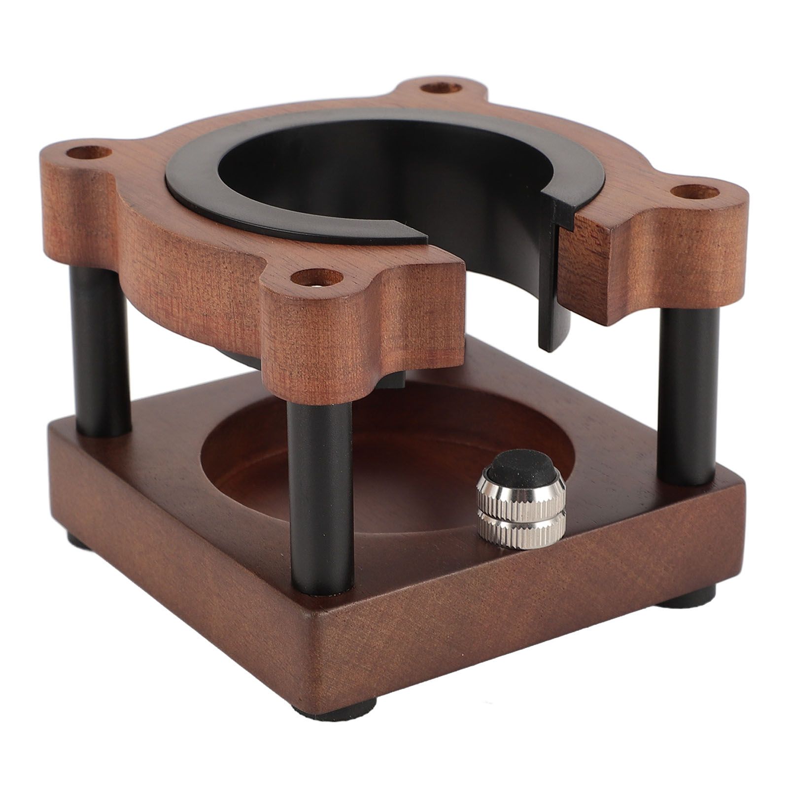 Coffee Portafilter Holder Universal Prevent Slip Bear Shaped Wooden Coffee view 4