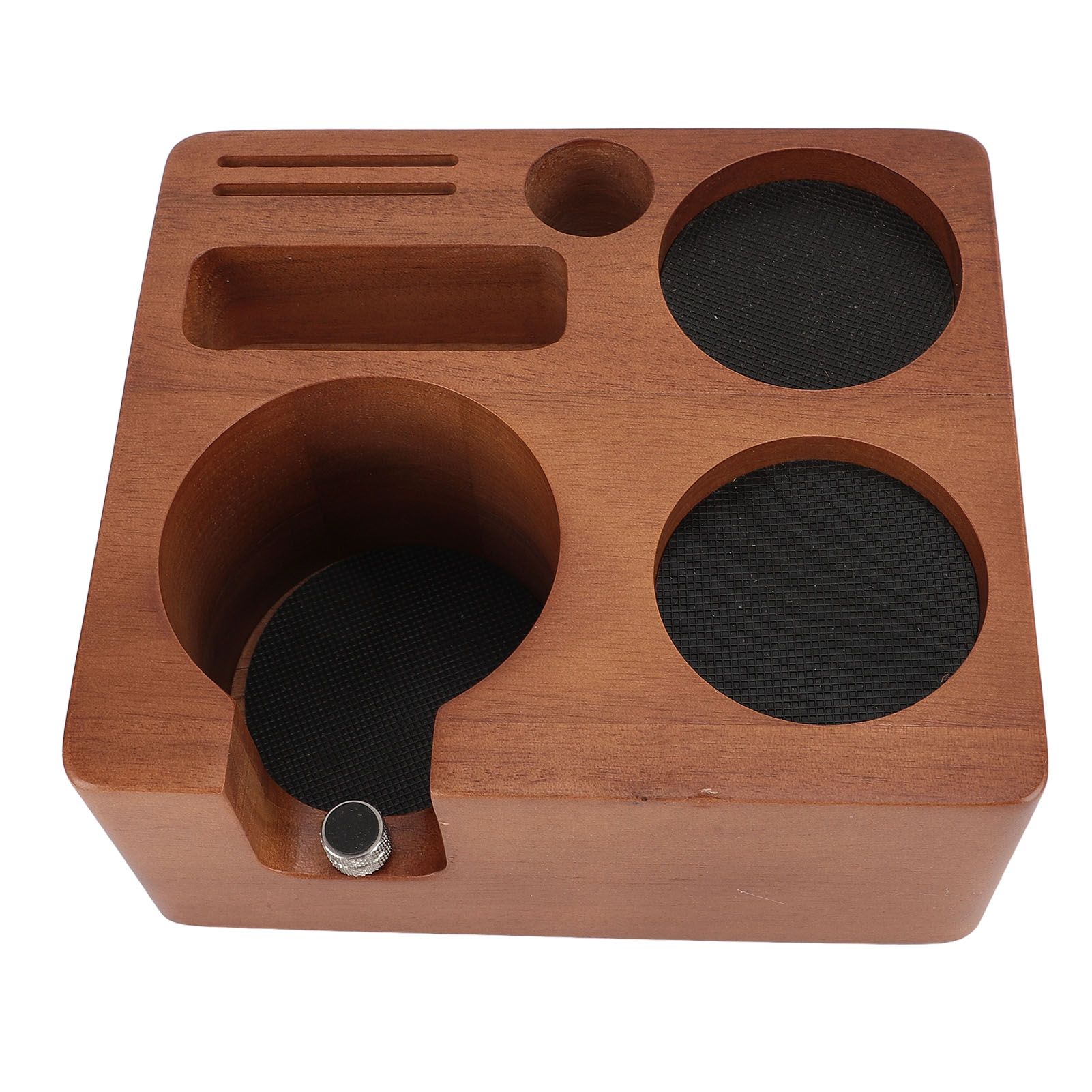58mm Wooden Coffee Tamper Station Adjustable Multifunctional Coffee view 3