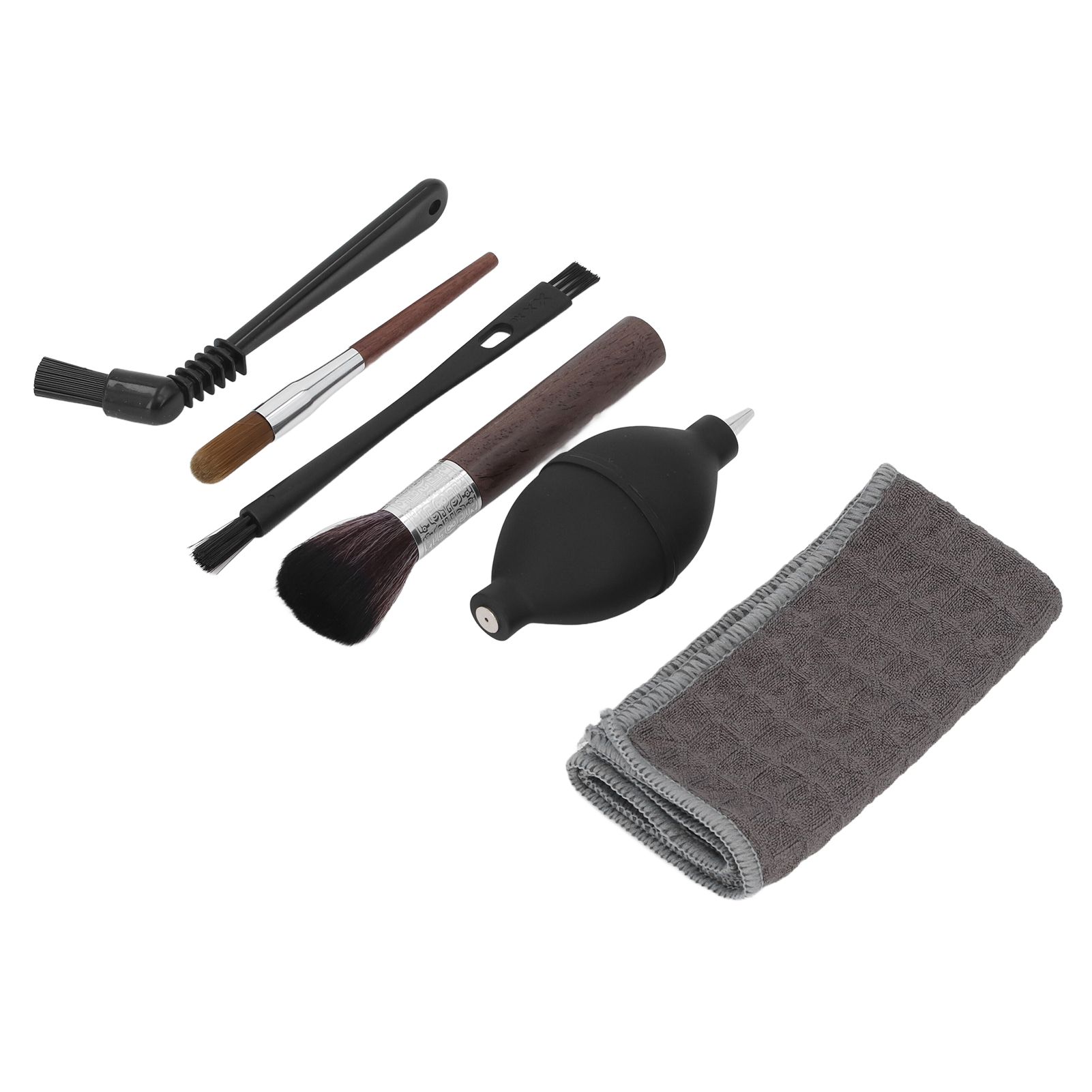 6pcs Coffee Machine Brush Set Wooden Nylon Brushes Towel Coffee Maker Cleaning view 6