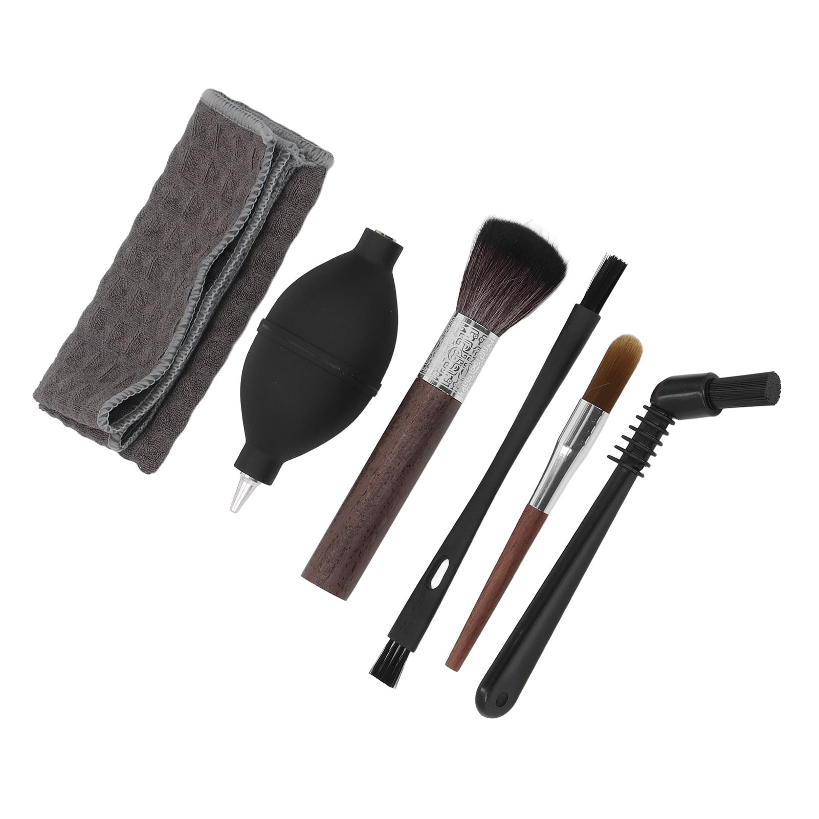 6pcs Coffee Machine Brush Set Wooden Nylon Brushes Towel Coffee Maker Cleaning view 7