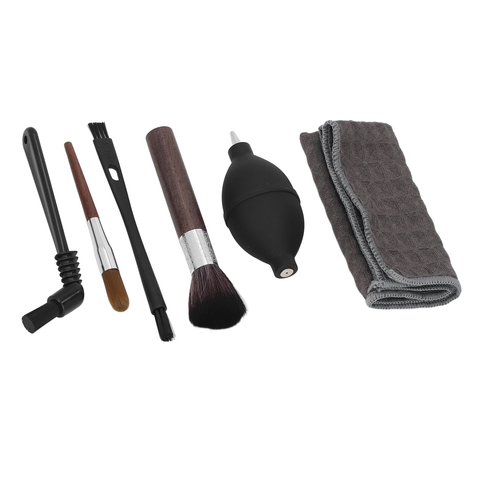 6pcs Coffee Machine Brush Set Wooden Nylon Brushes Towel Coffee Maker Cleaning view 8