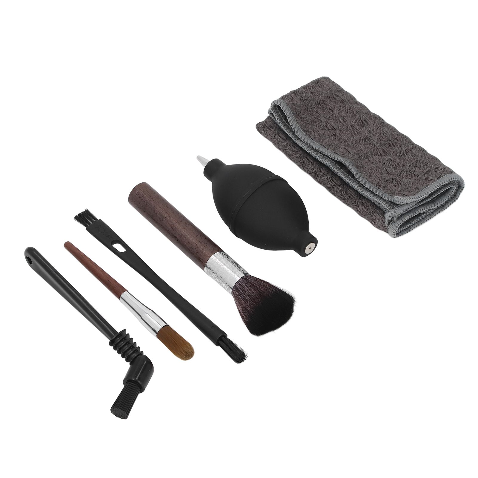 6pcs Coffee Machine Brush Set Wooden Nylon Brushes Towel Coffee Maker Cleaning view 9