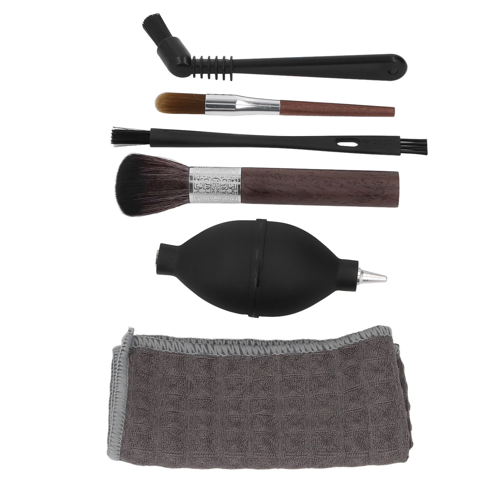 6pcs Coffee Machine Brush Set Wooden Nylon Brushes Towel Coffee Maker Cleaning view 10