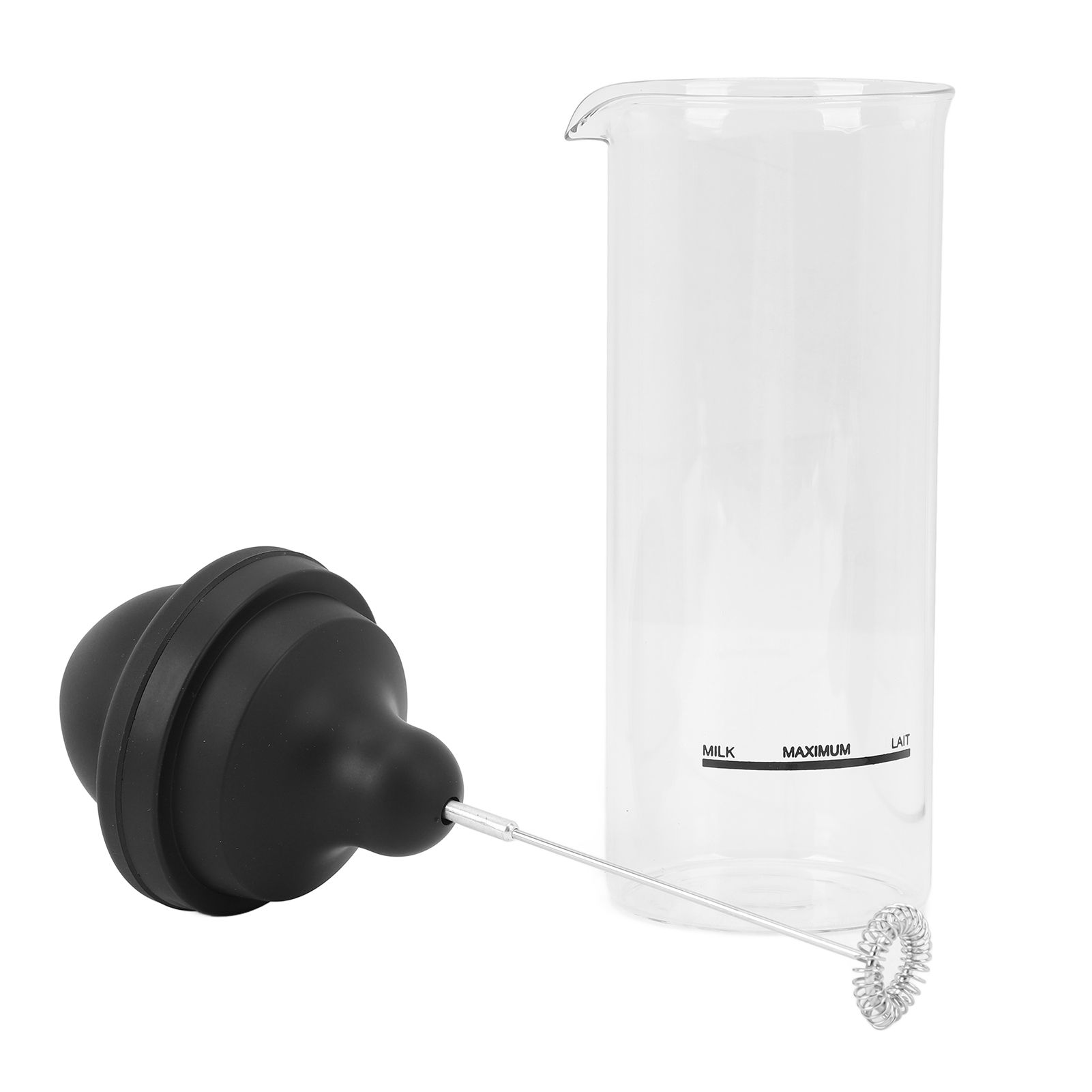 Portable Electric Milk Frother Stainless Steel Efficient Use Automatic view 12