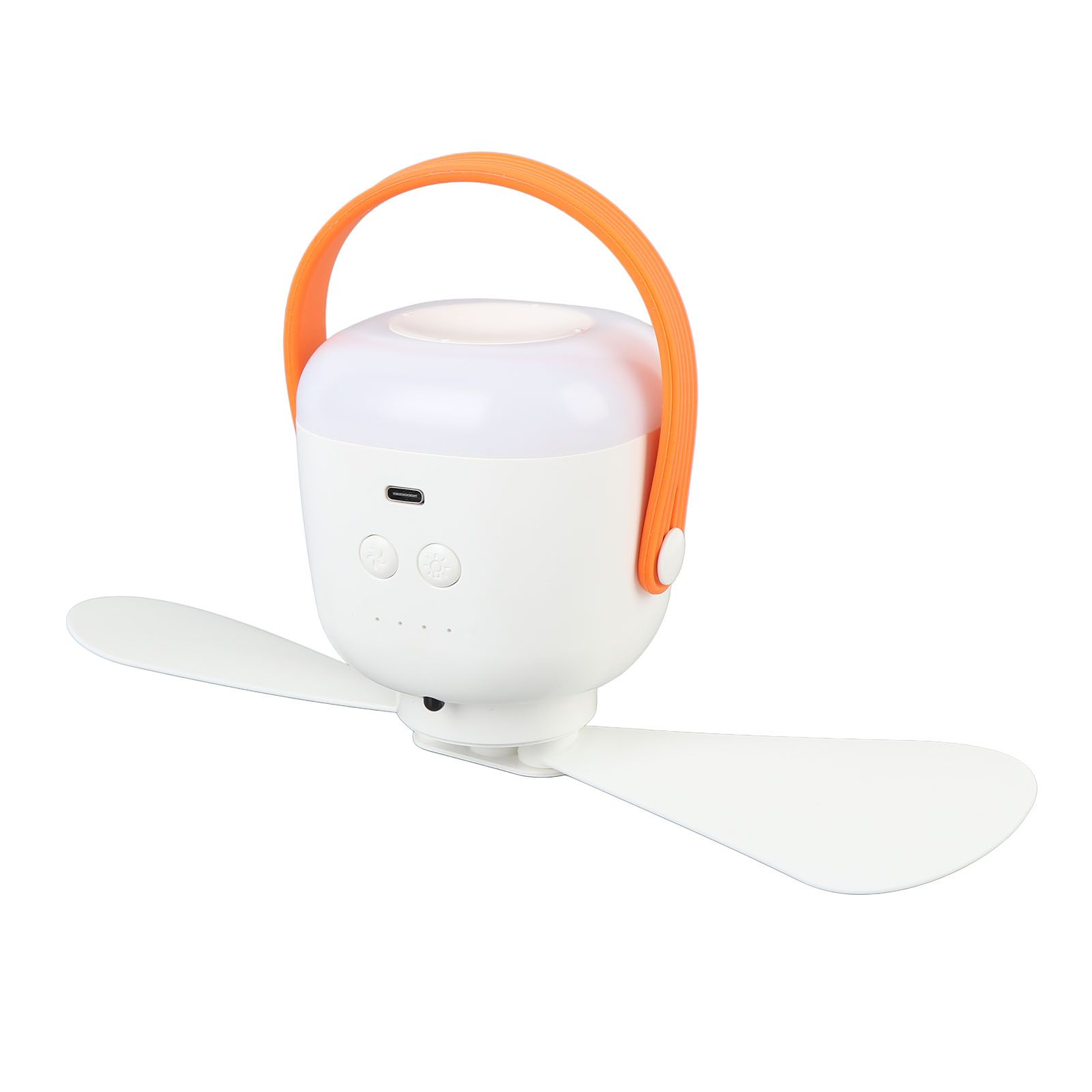 Ceiling Fan Built in Light USB Rechargeable 4 Adjustable Wind Speed Portable view 4