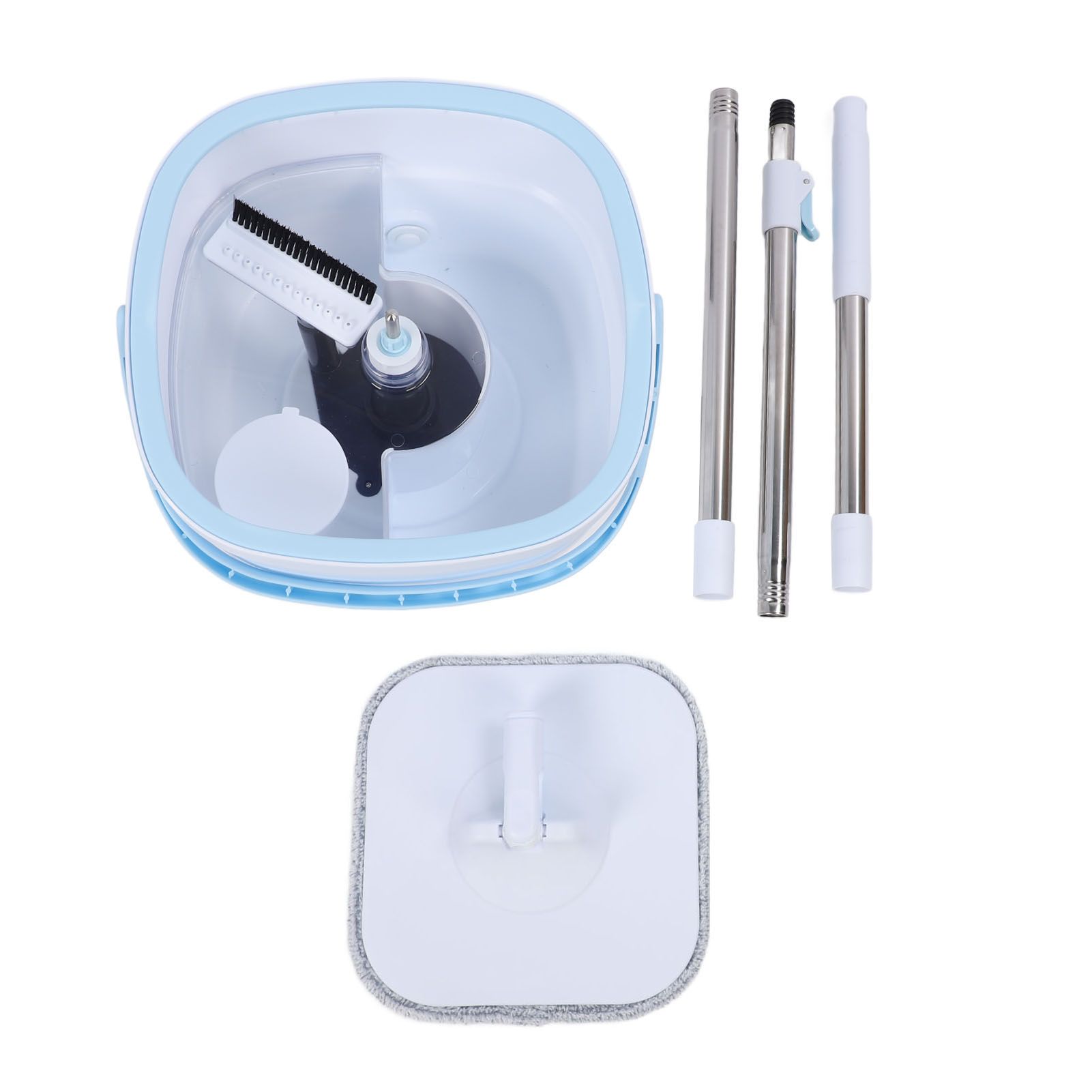 Spin Mop and Bucket Set with Self Separation Dirty and Clean Water System 360 view 3