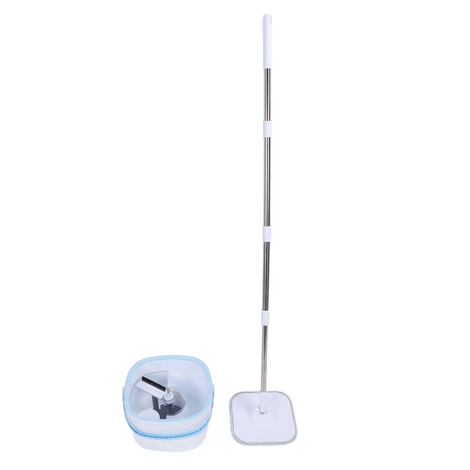 Spin Mop and Bucket Set with Self Separation Dirty and Clean Water System 360 view 4