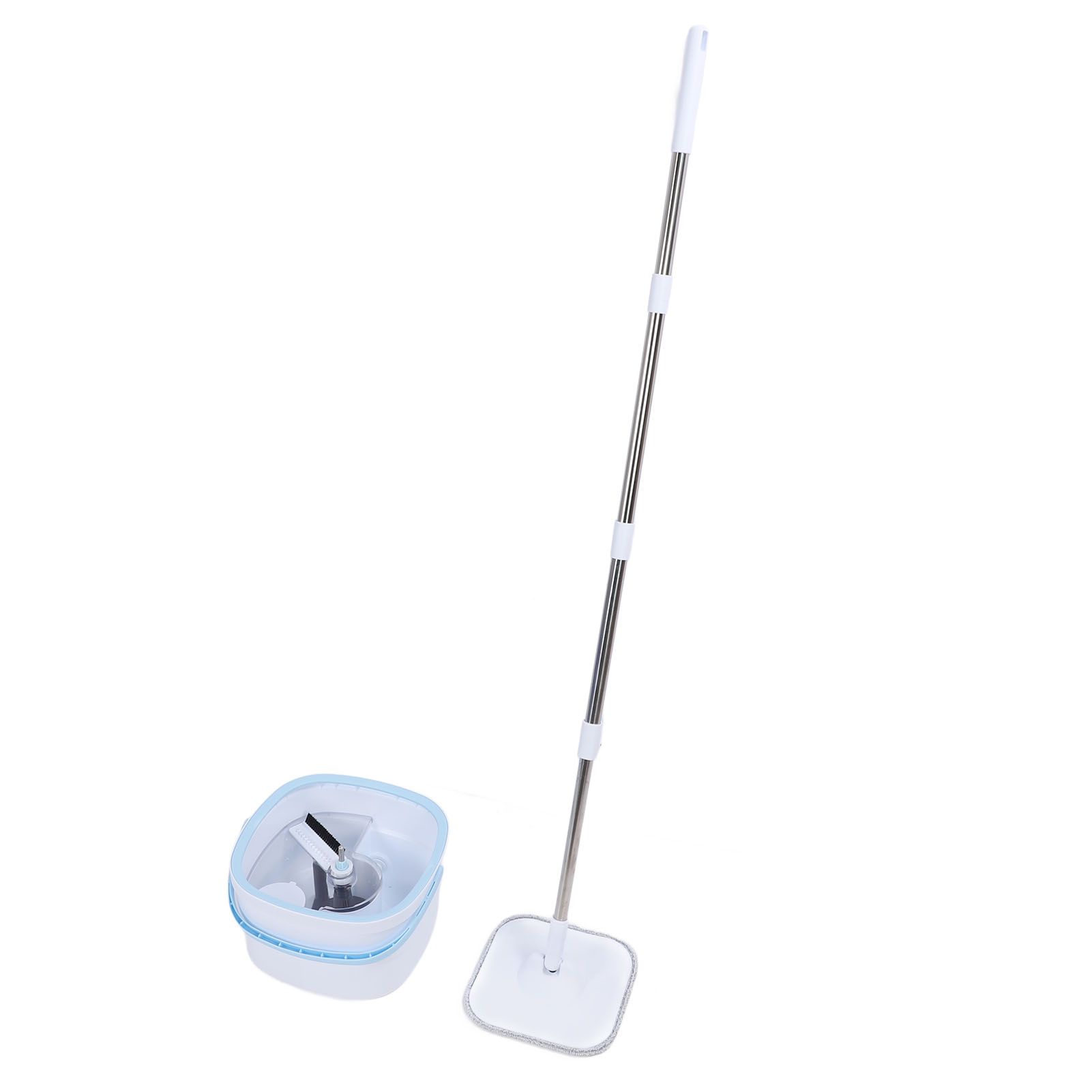 Spin Mop and Bucket Set with Self Separation Dirty and Clean Water System 360 view 6