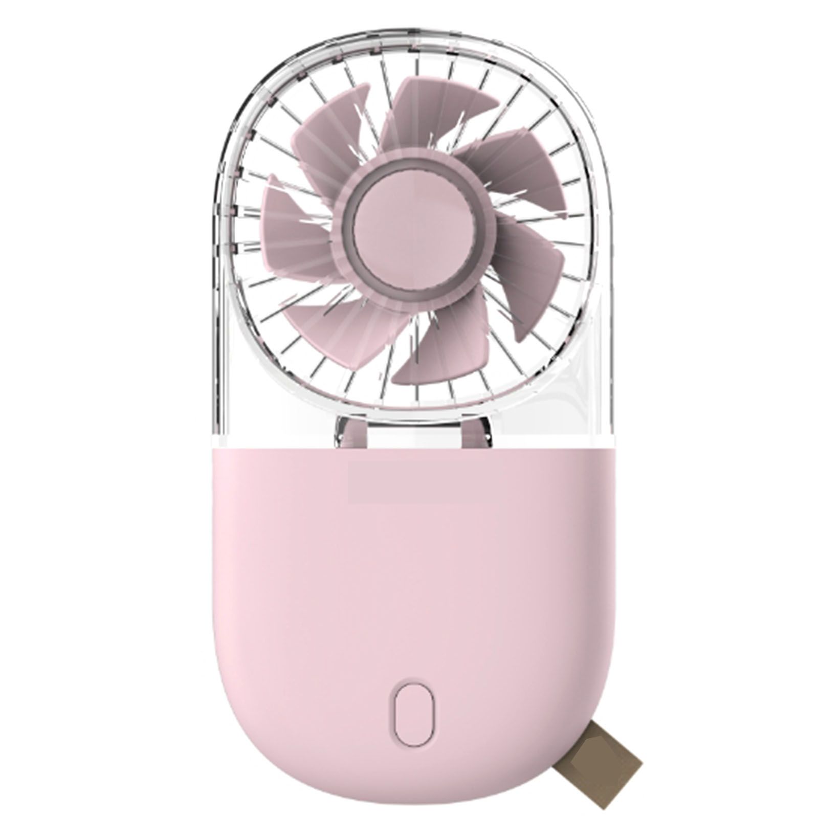 Portable Handheld Fan Mini Desk Foldable Necklace USB Rechargeable Personal view 3
