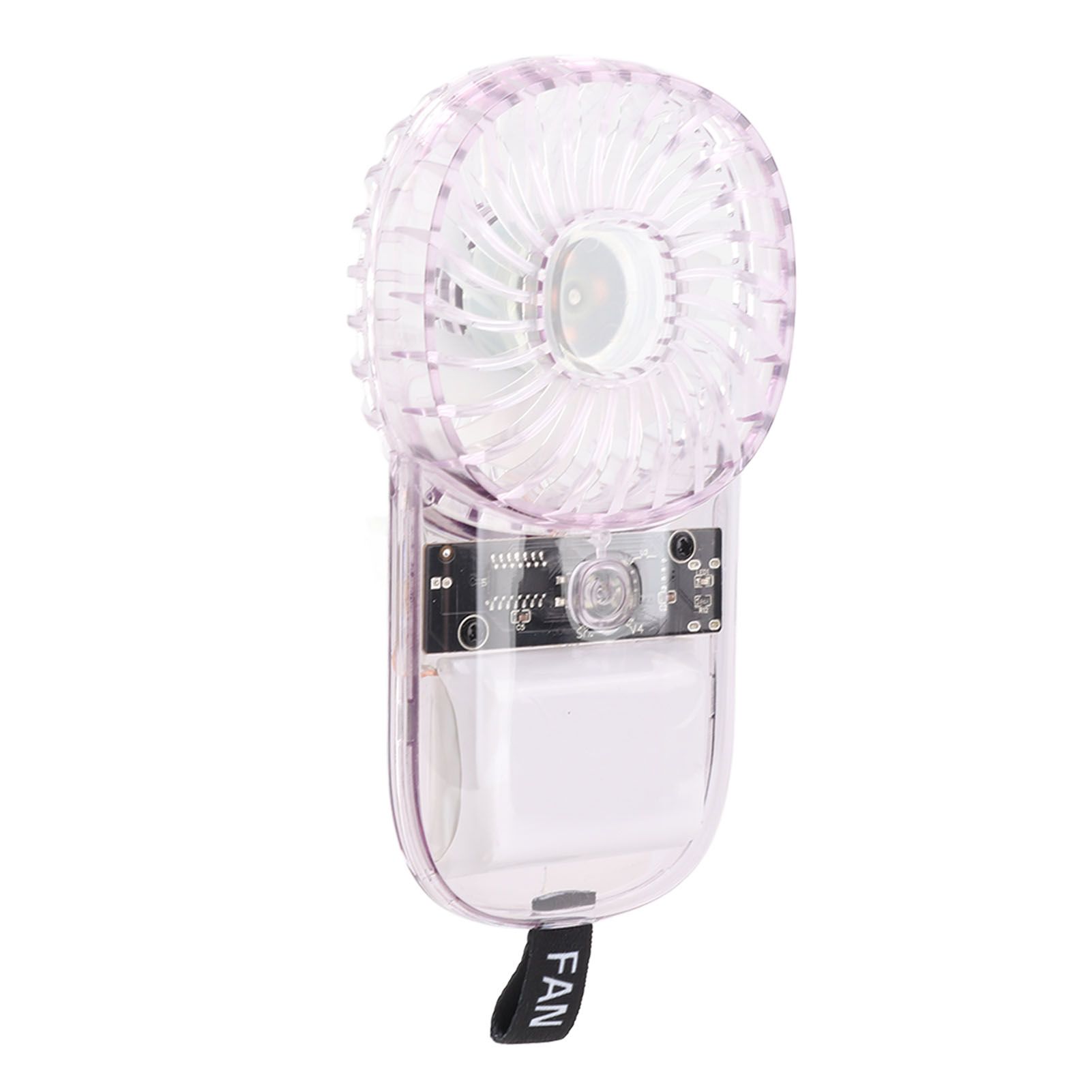 Portable Fan Transparent Foldable 1200mAh Battery USB Rechargeable Neck view 11
