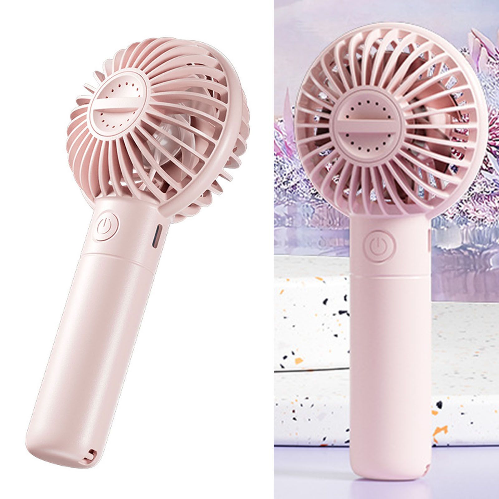 Portable Handheld Fan Quiet USB Rechargeable Multiple Speed Settings Handheld view 12