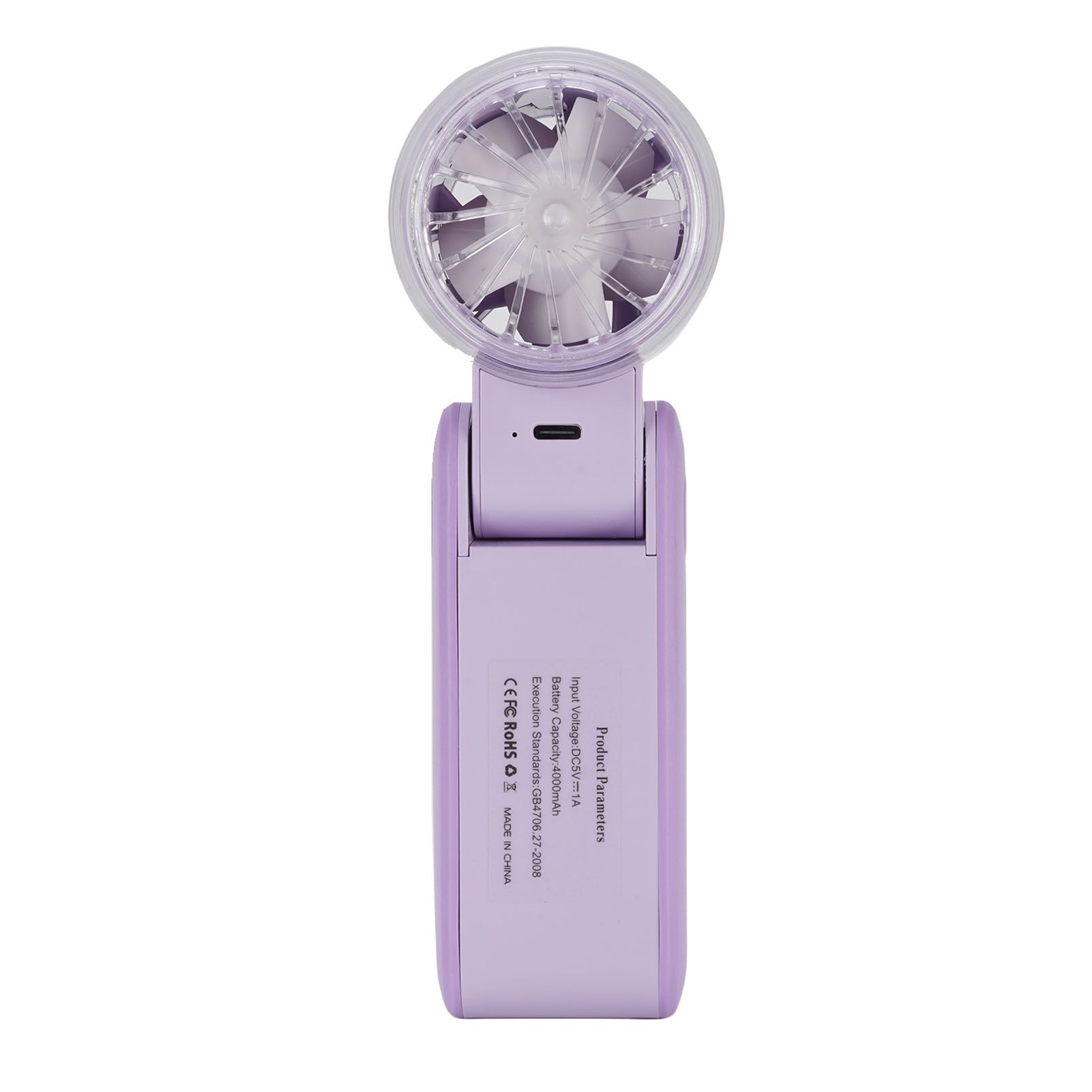 Handheld Portable Fan Quiet 4000mAh Rechargeable Personal Battery Operated view 10