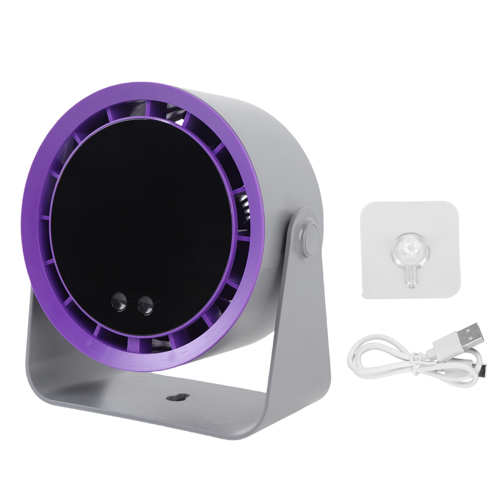 Desk Turbo Fan 2400mAh Rechargeable 100 Speeds Portable Air Circulator Fan view 3