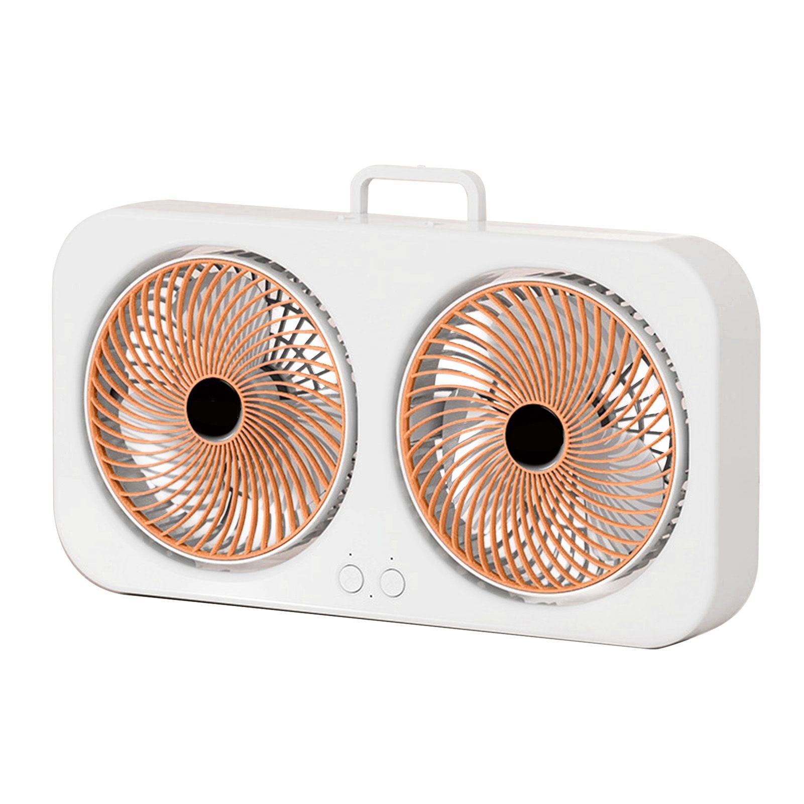 Tabletop Dual Fan USB Rechargeable Silent Air Circulation Fan with Brushless view 3