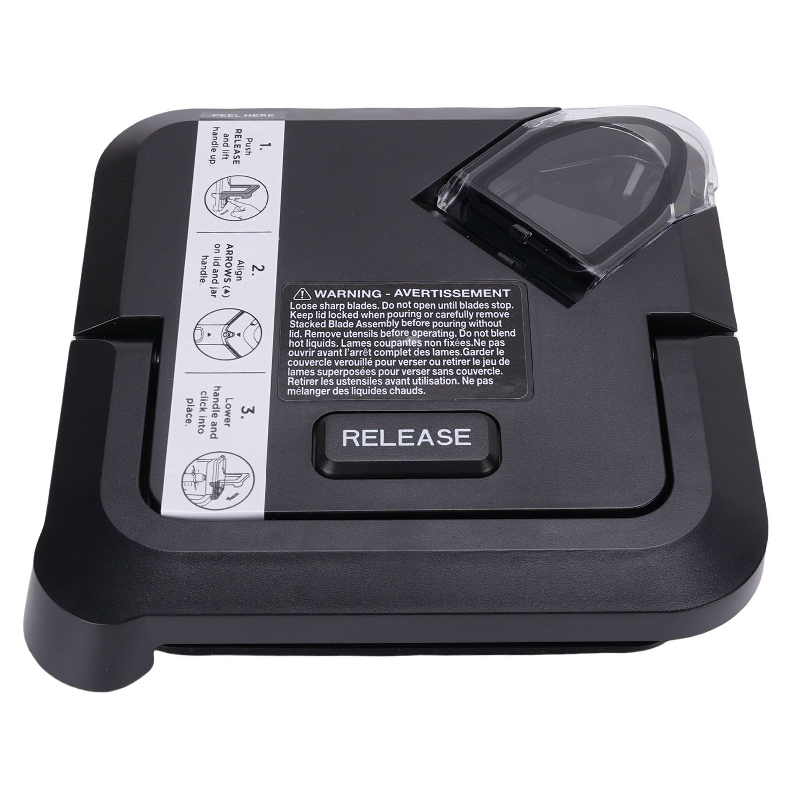 Blender Locking Lid Food Grade Blender Top Lid Cover Replacement Part for view 3