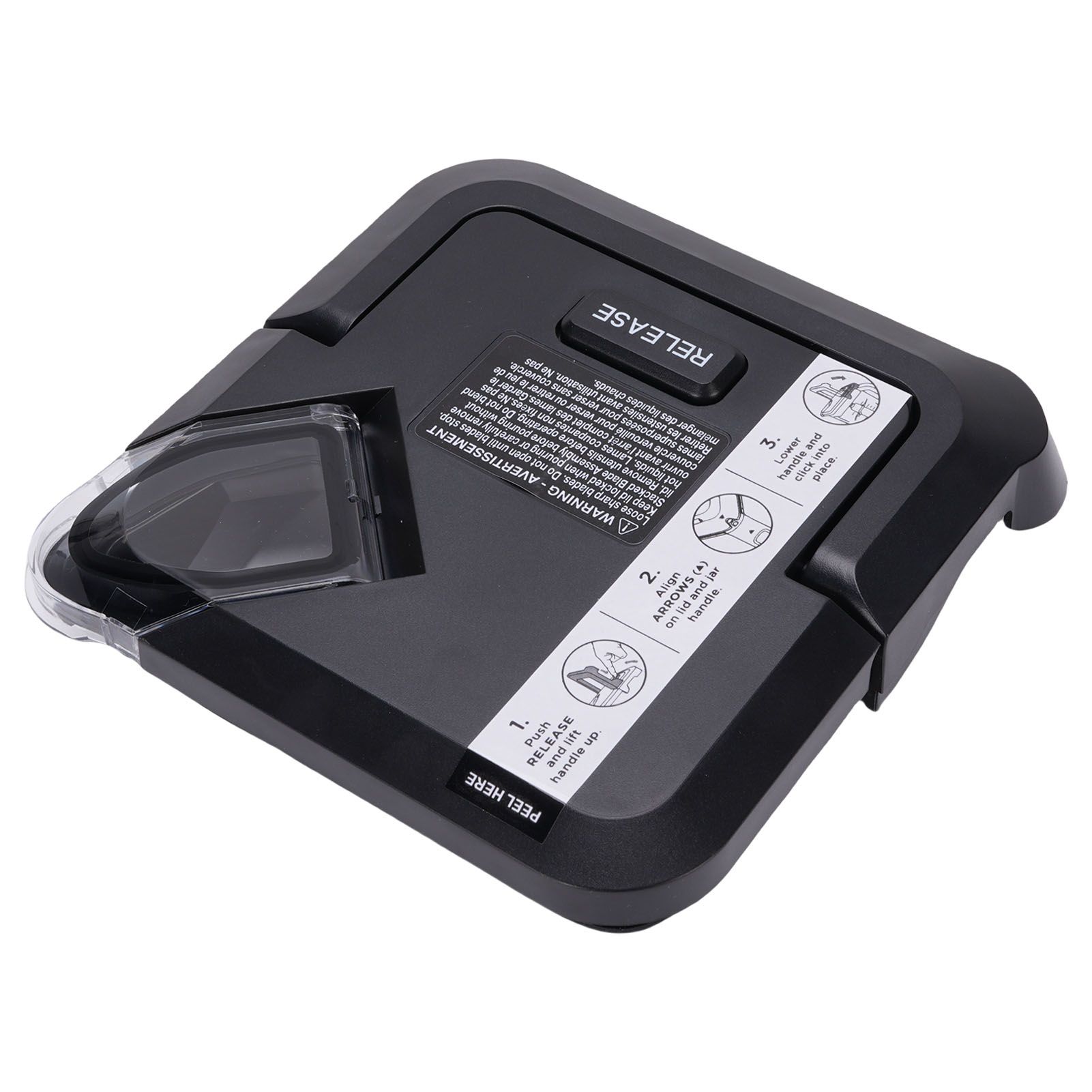 Blender Locking Lid Food Grade Blender Top Lid Cover Replacement Part for view 10