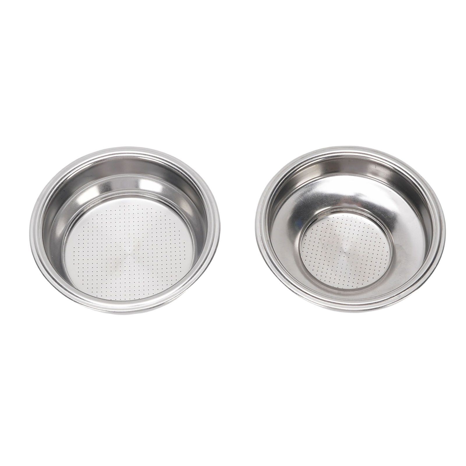 2Pcs 58mm Pressurized Filter Basket Stainless Steel 18g Capacity Pressurized view 2