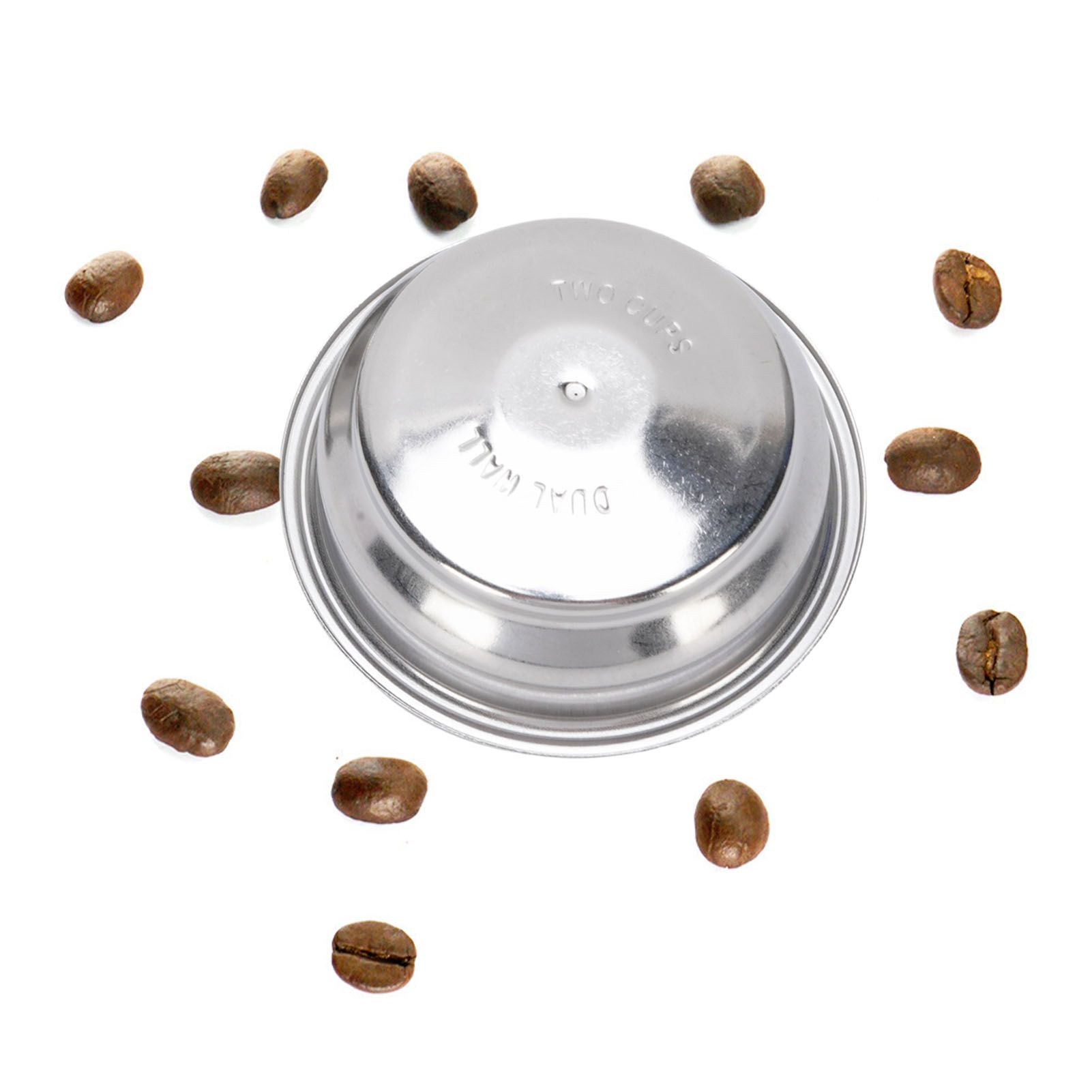 2Pcs 58mm Pressurized Filter Basket Stainless Steel 18g Capacity Pressurized view 12