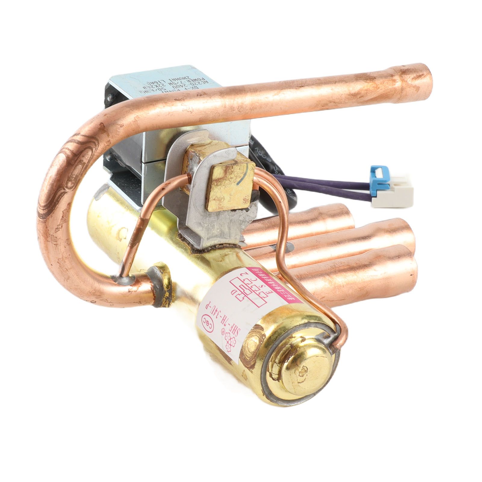 Air Conditioning 4 Way Reversing Valve with Cable Copper Refrigeration Service view 10