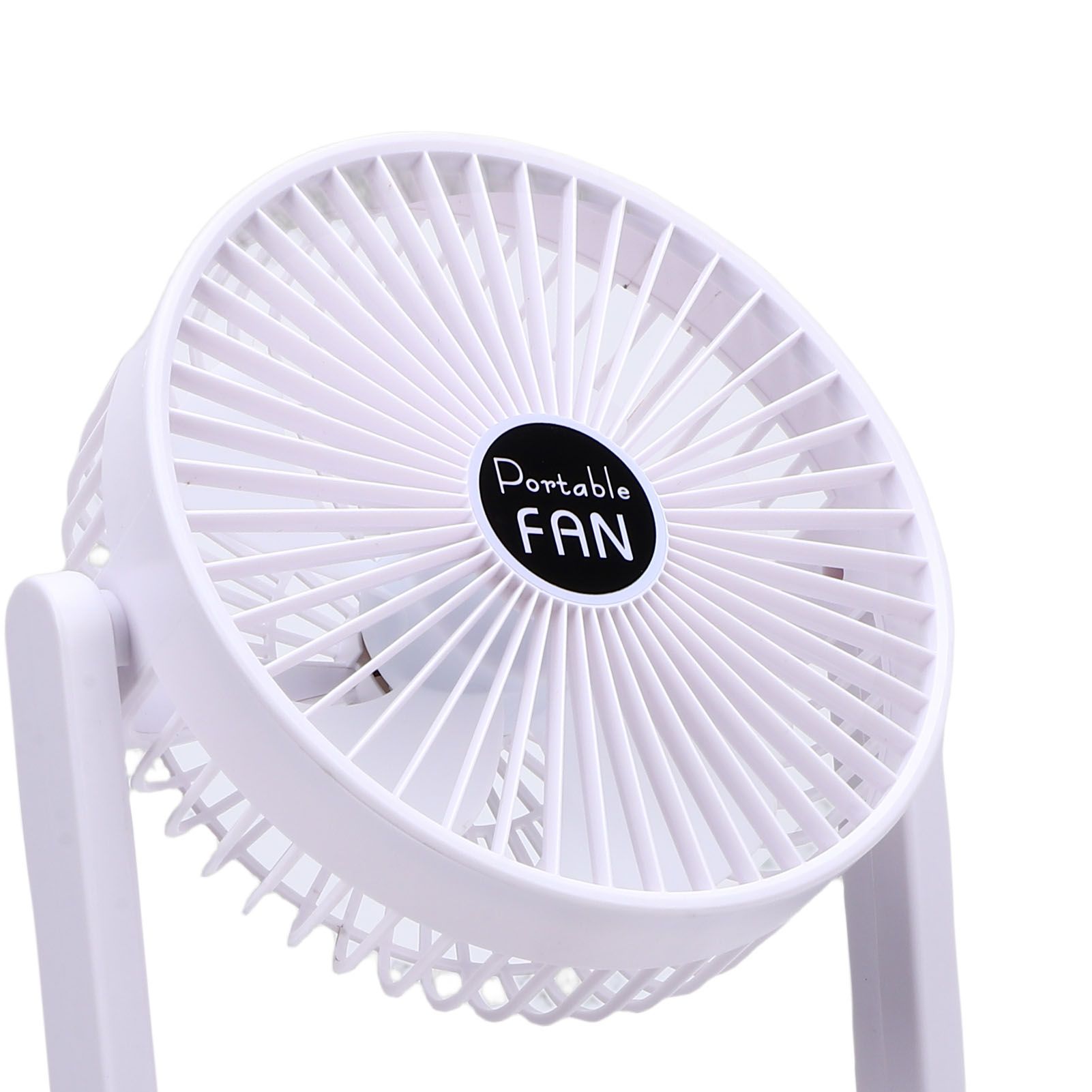 Dual Head Desk Fan USB Rechargeable 3 Speed Portable Electric Floor Fan for view 7