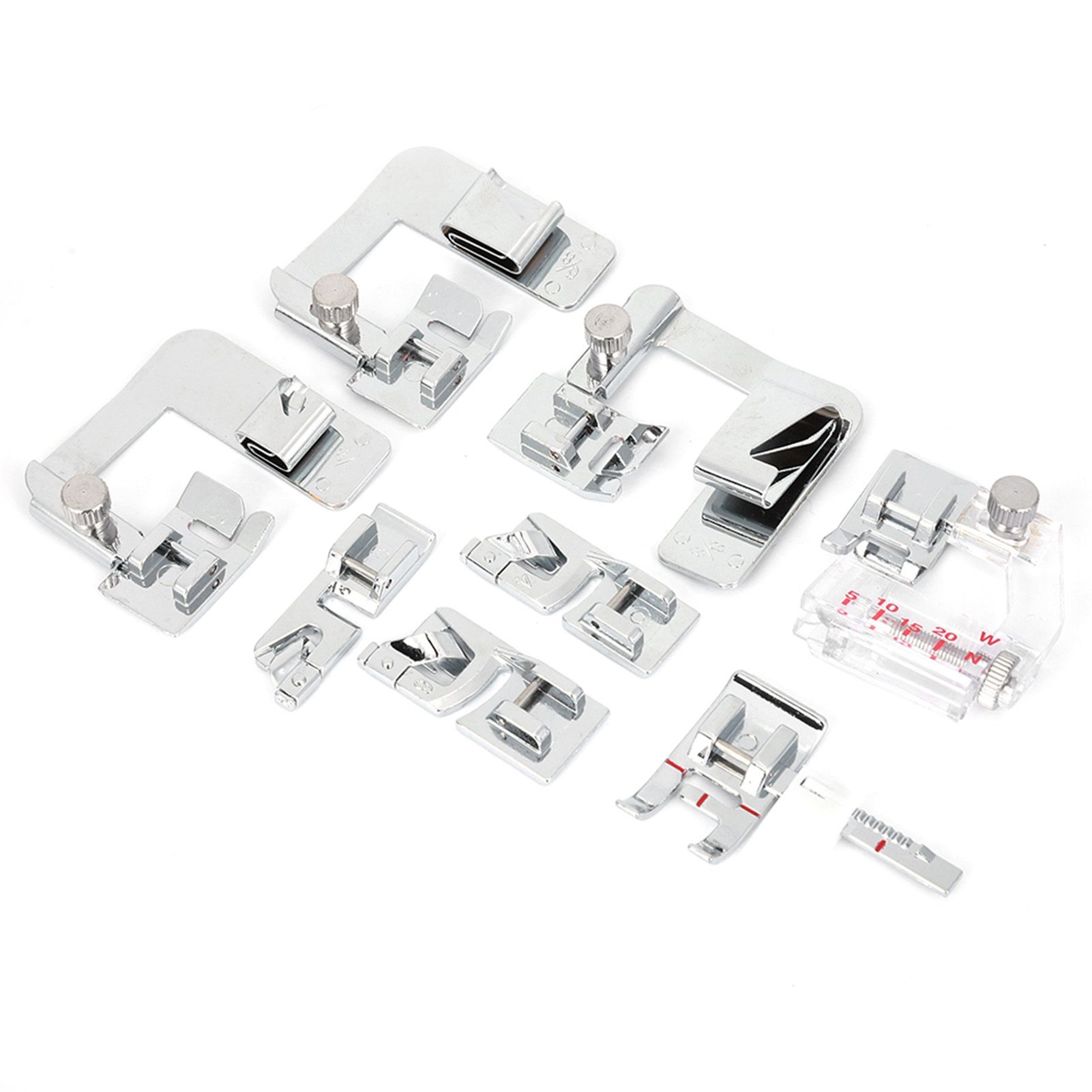 8Pcs Sewing Machine Presser Set Flat Hemming Press Foot Kit Sewing Machine view 5
